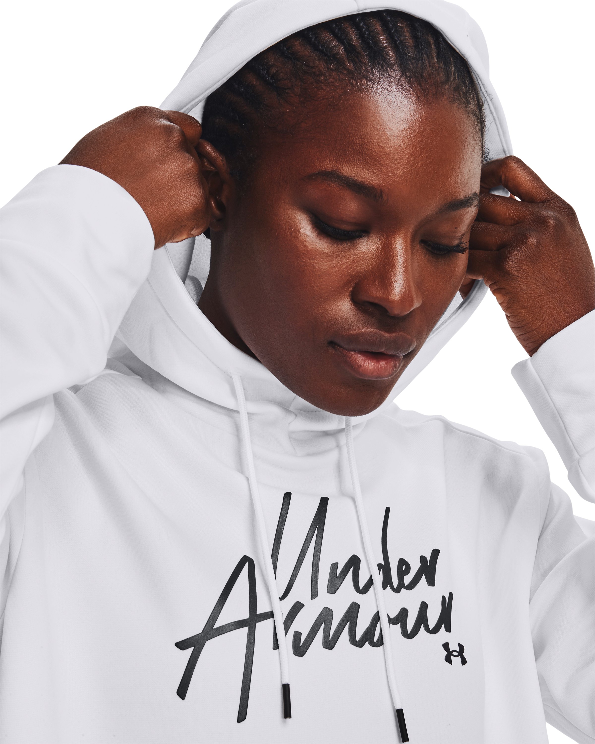 Women's Armour Fleece Script Hoodie 5