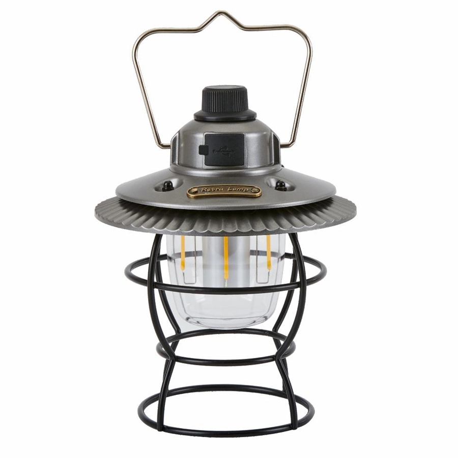 Retro Outdoor Camping Light & Picnic Lantern with Power Bank 10