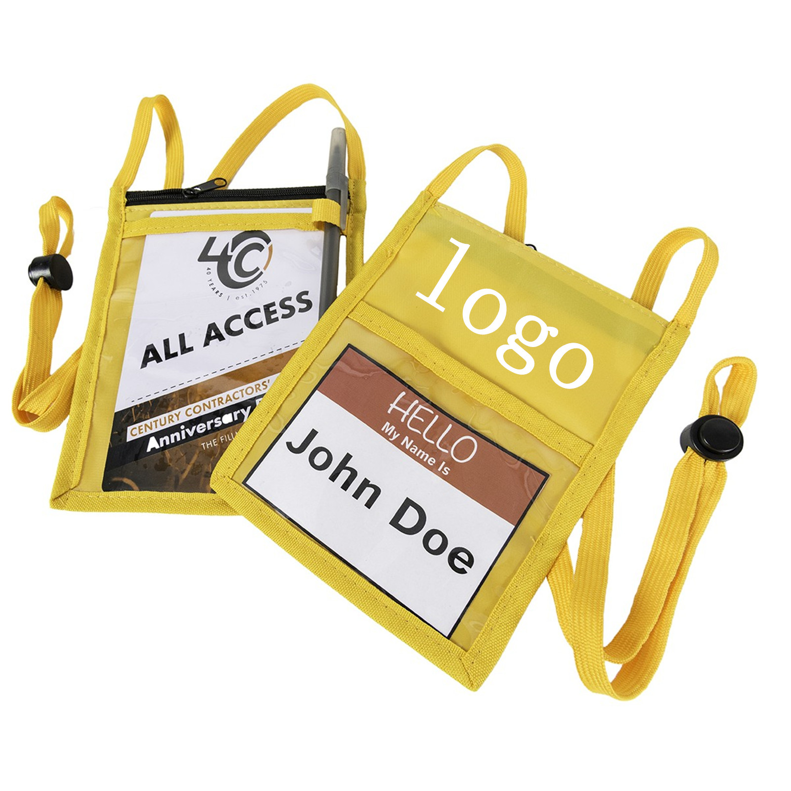 Neck Wallet Convention Badge Bag Holder 3