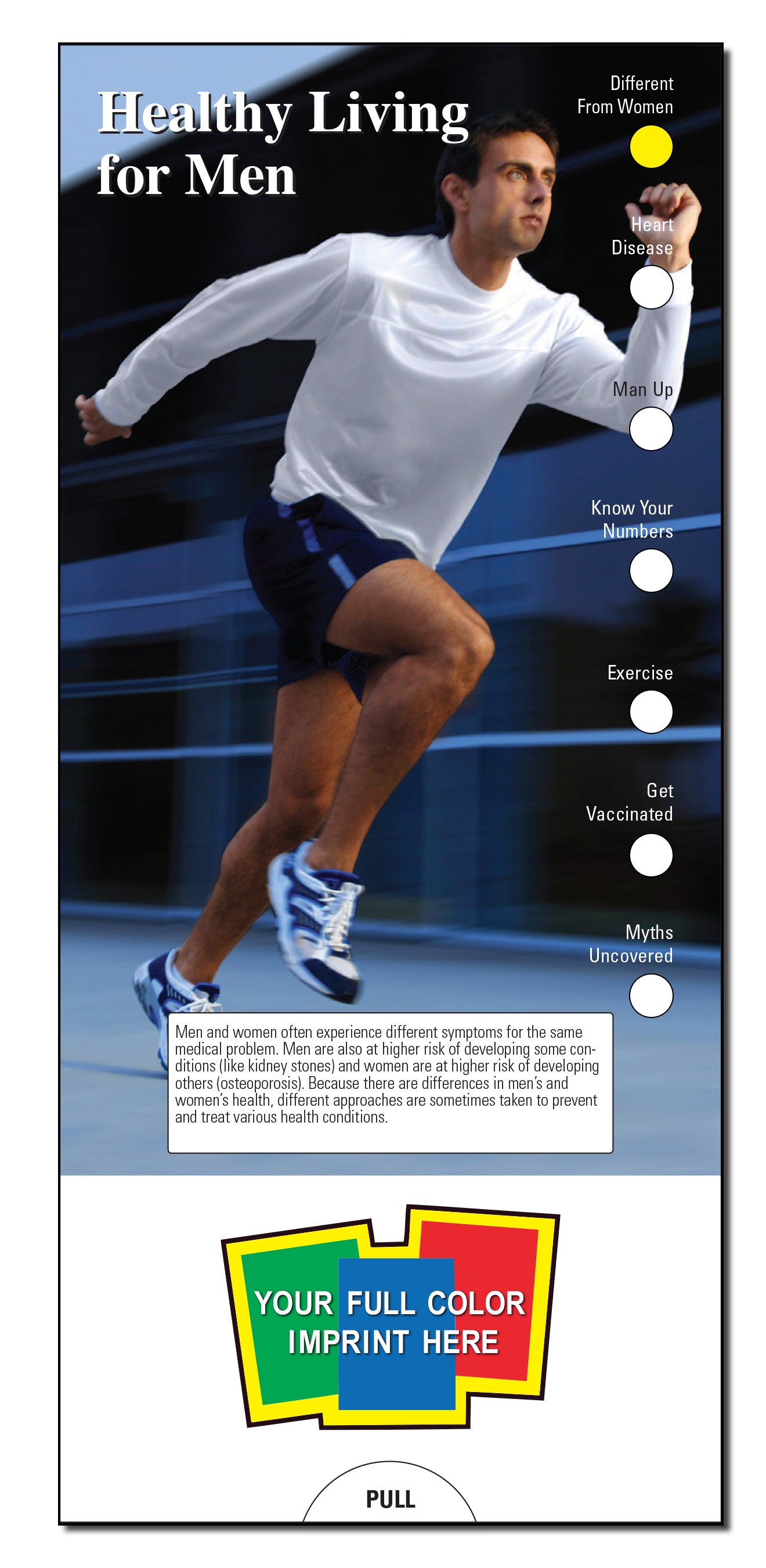 SLIDE CHART - Healthy Living for Men Slide Chart 1