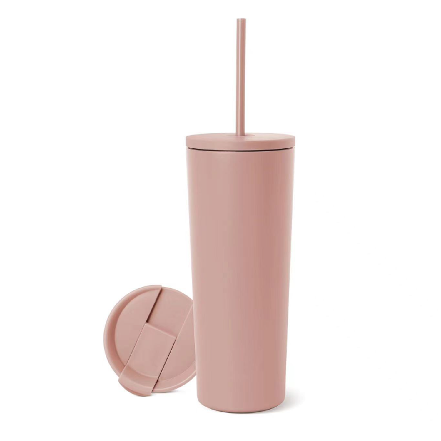 24oz straight stainless steel straw insulated cup 6