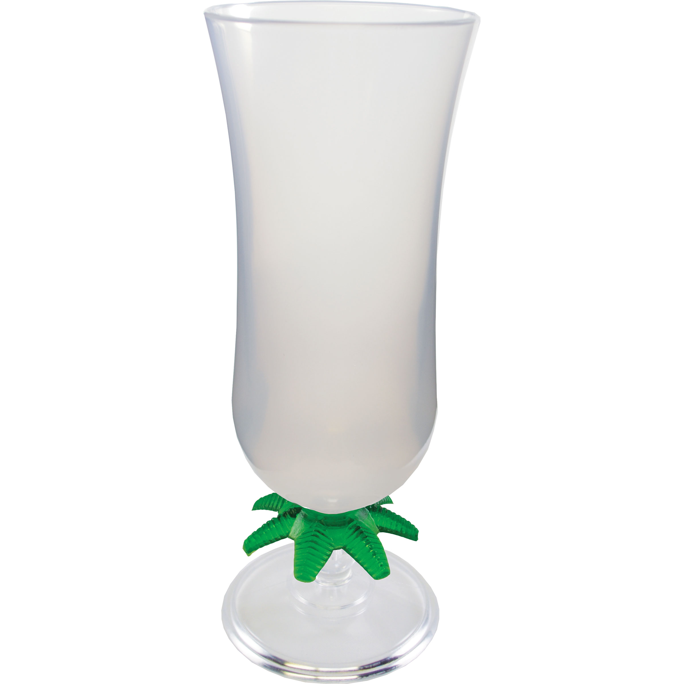 15oz Palm Tree Stem Plastic Hurricane Glass 7