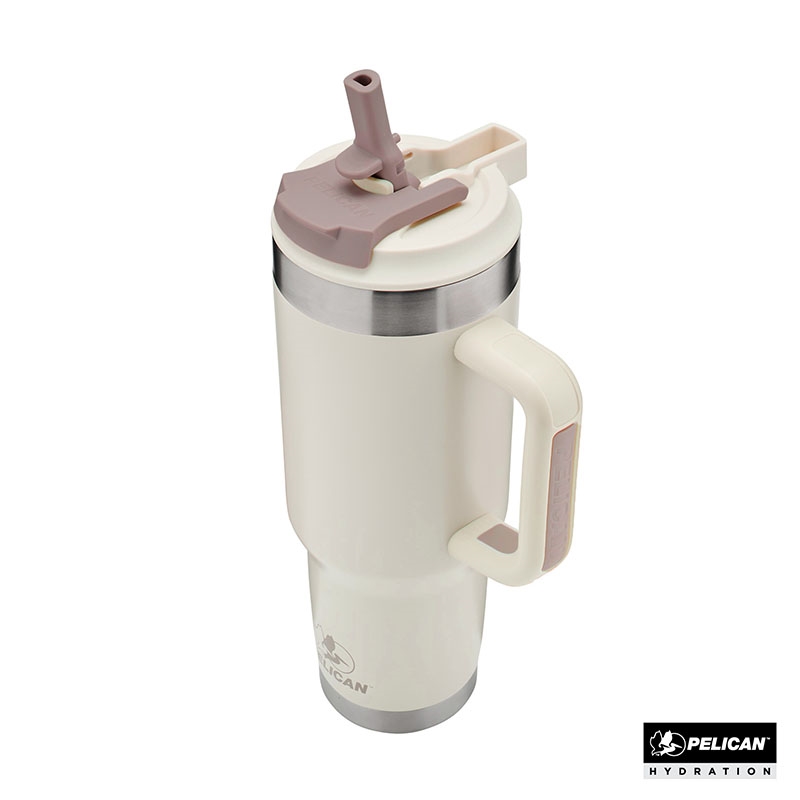 Pelican Porter™ Dual 40 oz. Dual Lid, Recycled Double Wall Stainless Steel Travel Tumbler 69