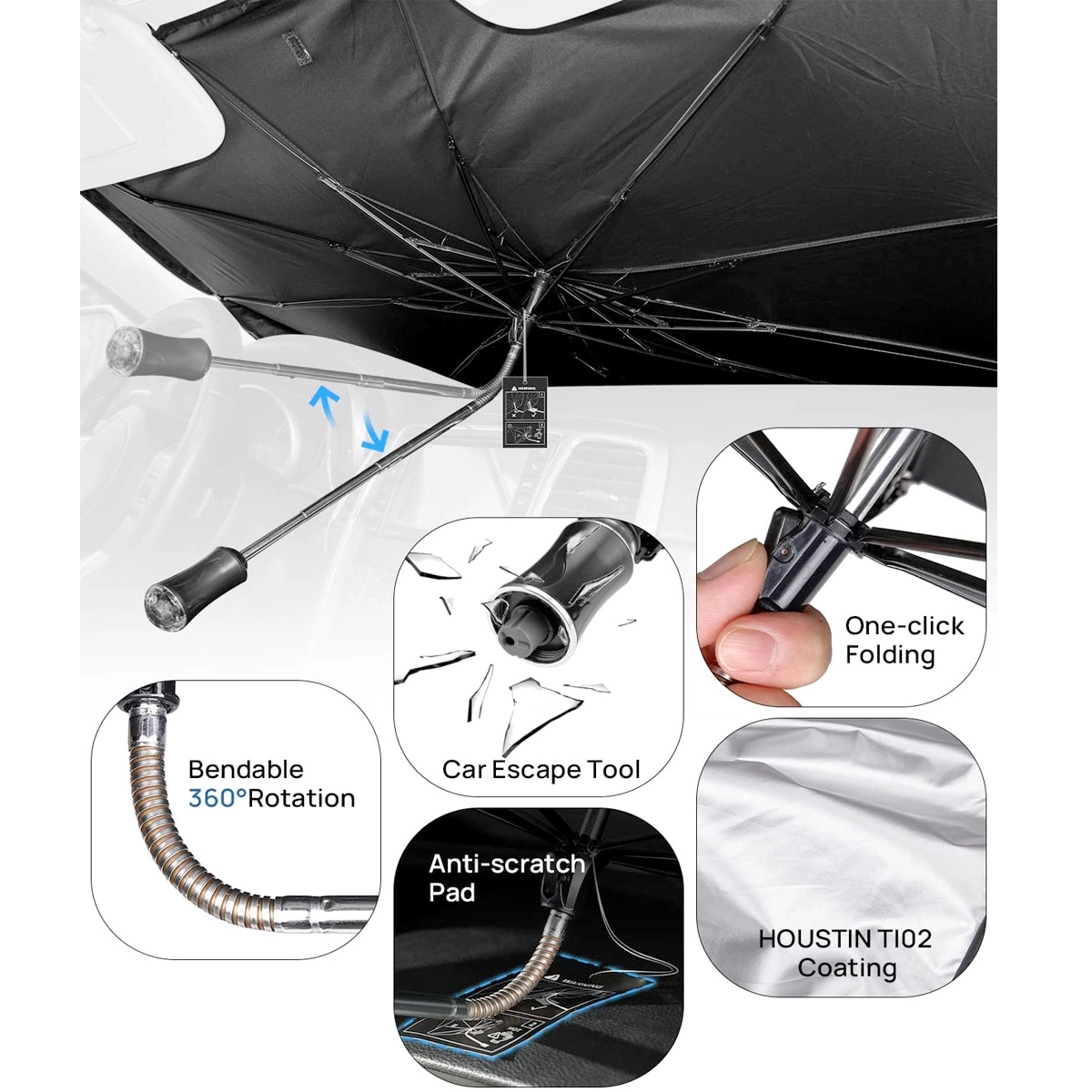 Car Windshield Sun Shade Umbrella 1