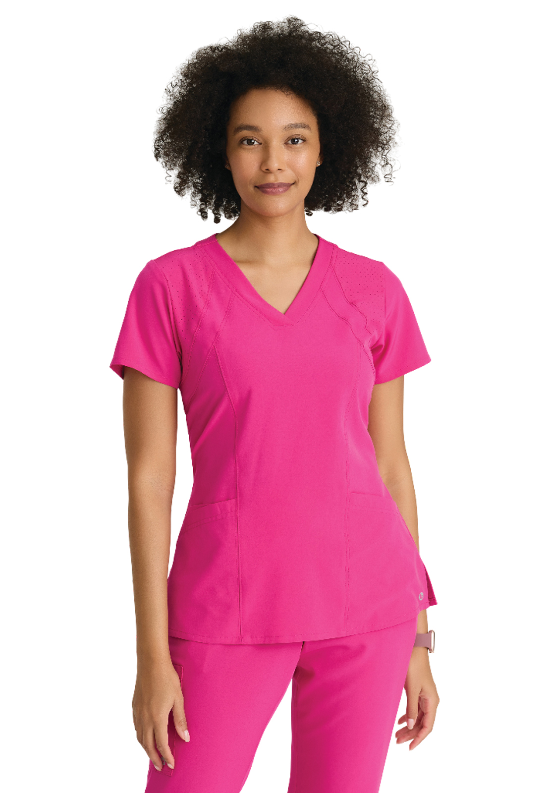 Barco One - Women's Four-Pocket V-Neck Racer Scrub Top 32