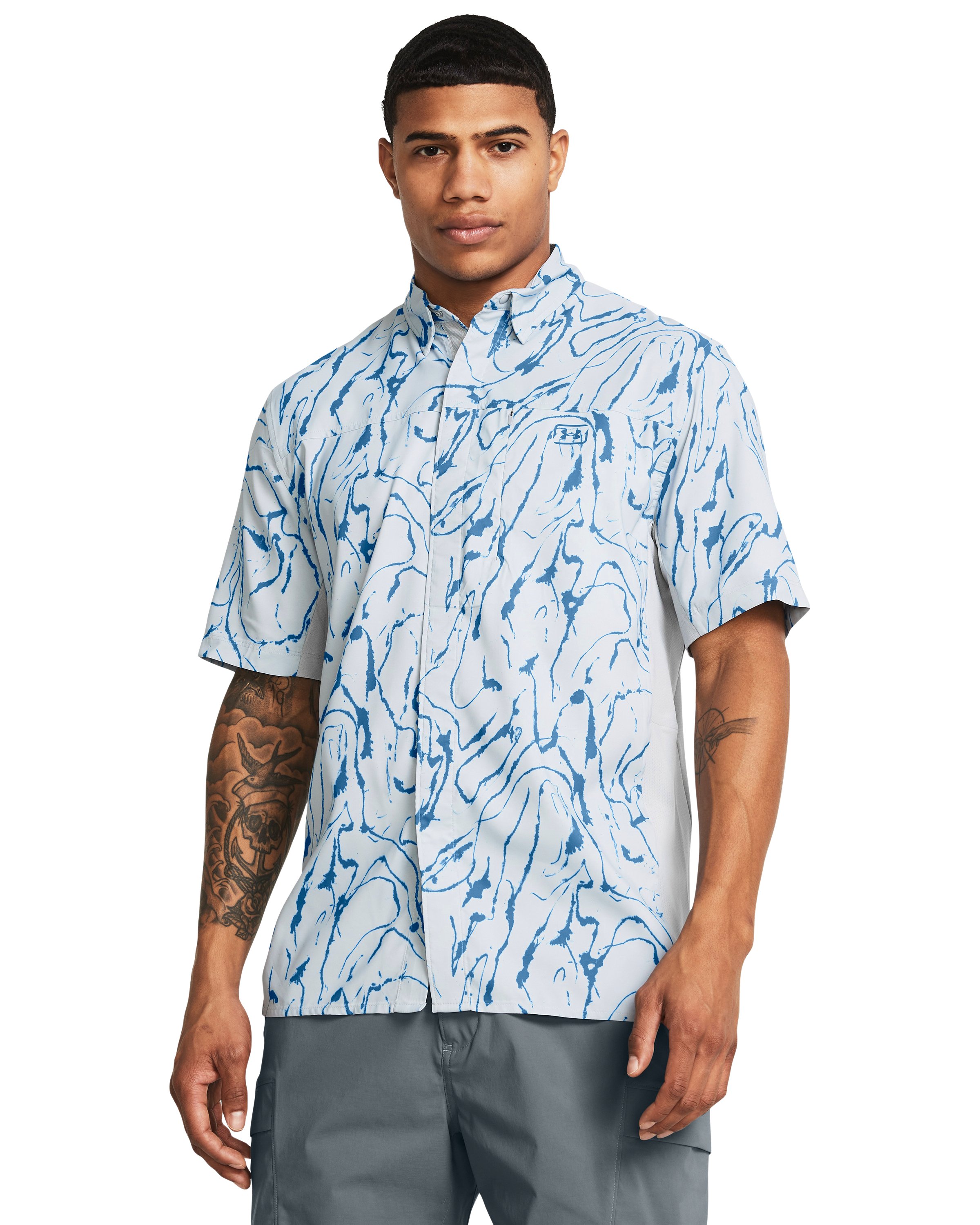 UA Fish Pro Hybrid Printed Men's Short Sleeve 10