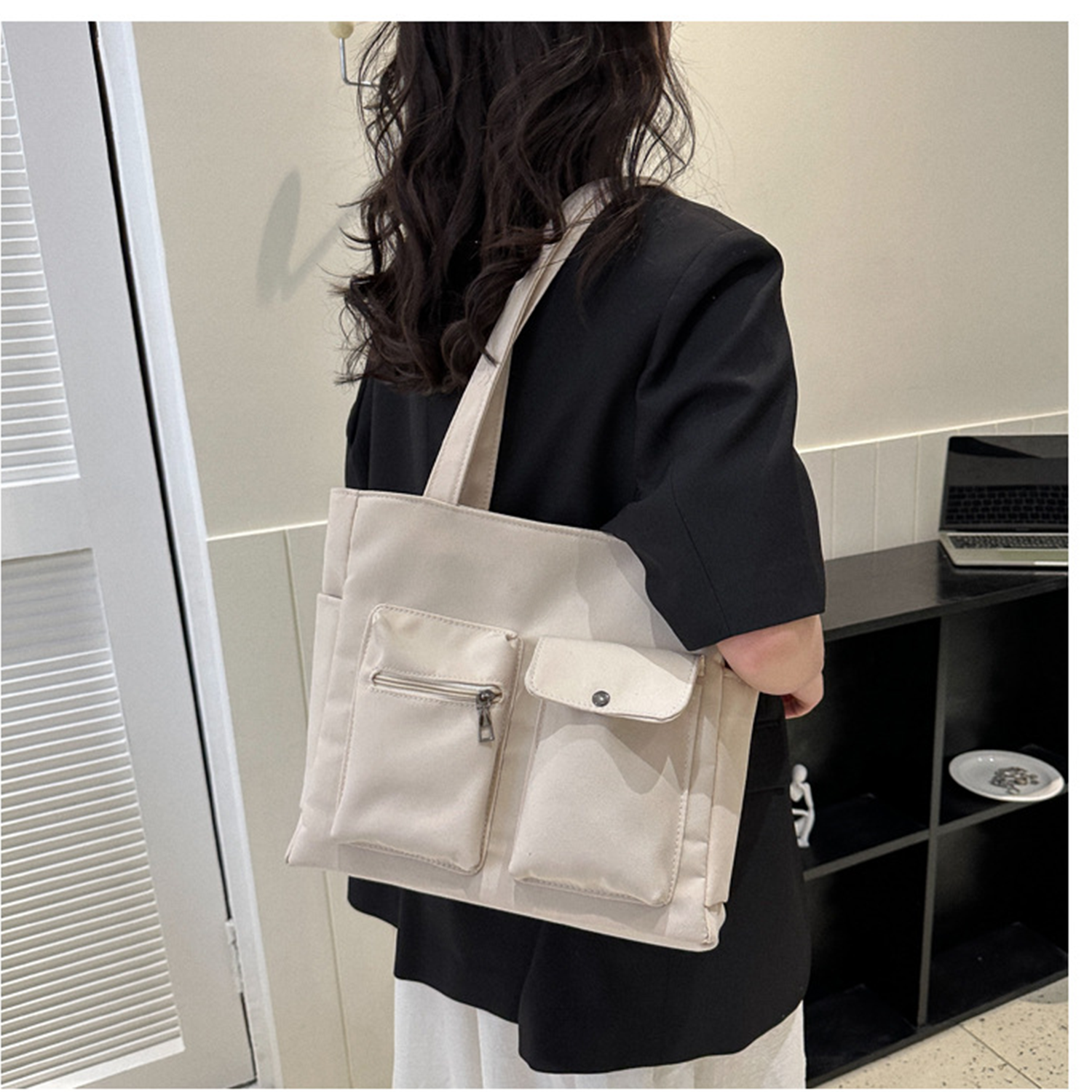 Canvas Tote Bag for Shopping, custom tote bag with logo imprint 10