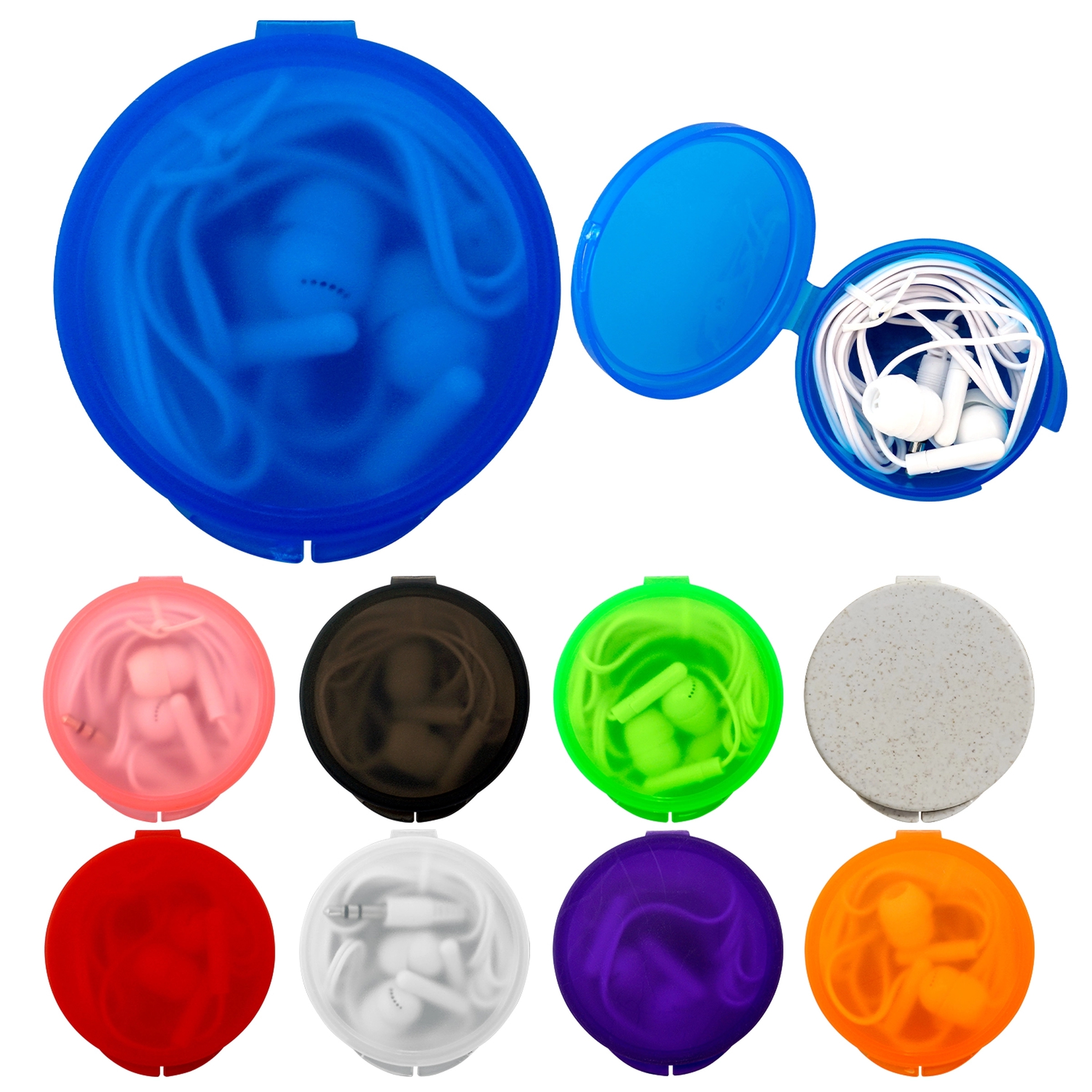 Round Ear Bud Case 10
