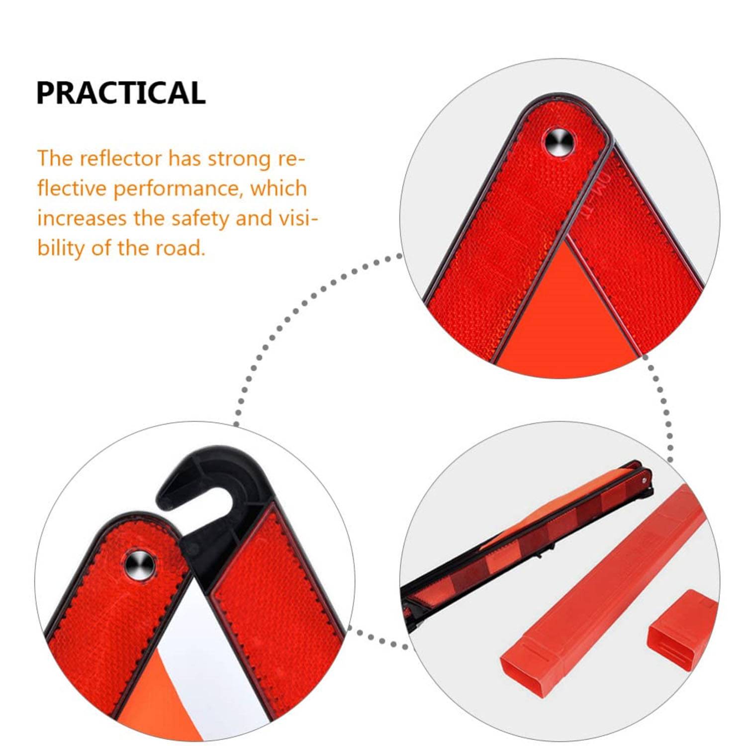 Traffc Foldable Safety Warning Triangle 8