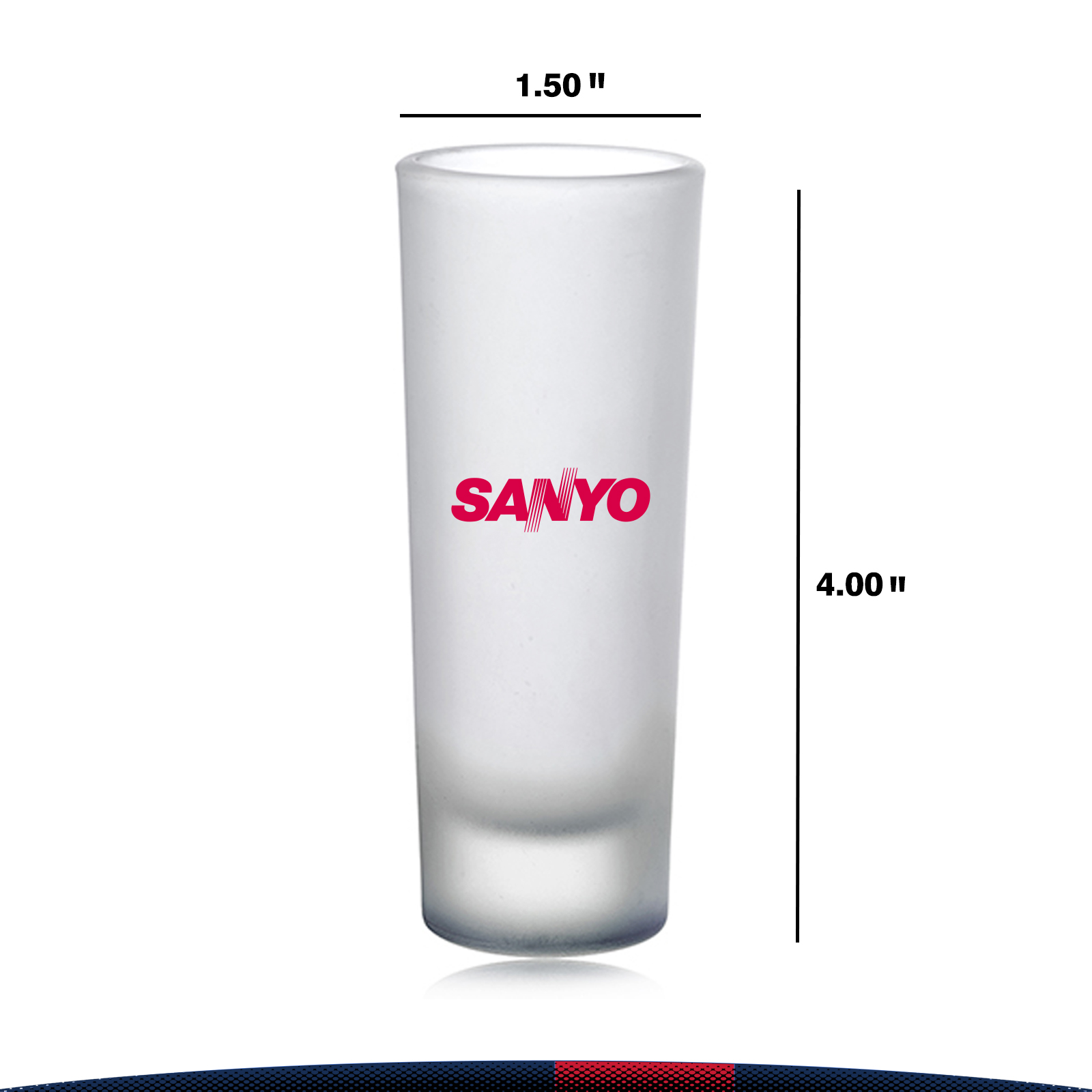 2 oz. Maddy Frosted Shot Glasses 6