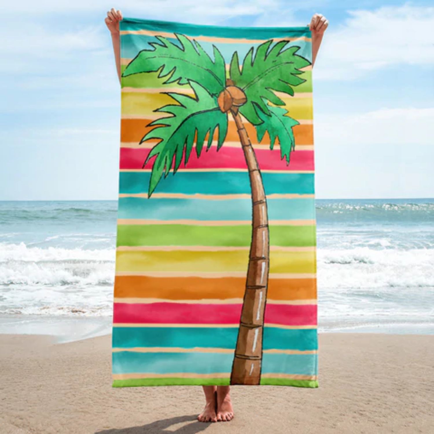 25"x 50" Sublimated Heavyweight Microfiber Beach Towel 4