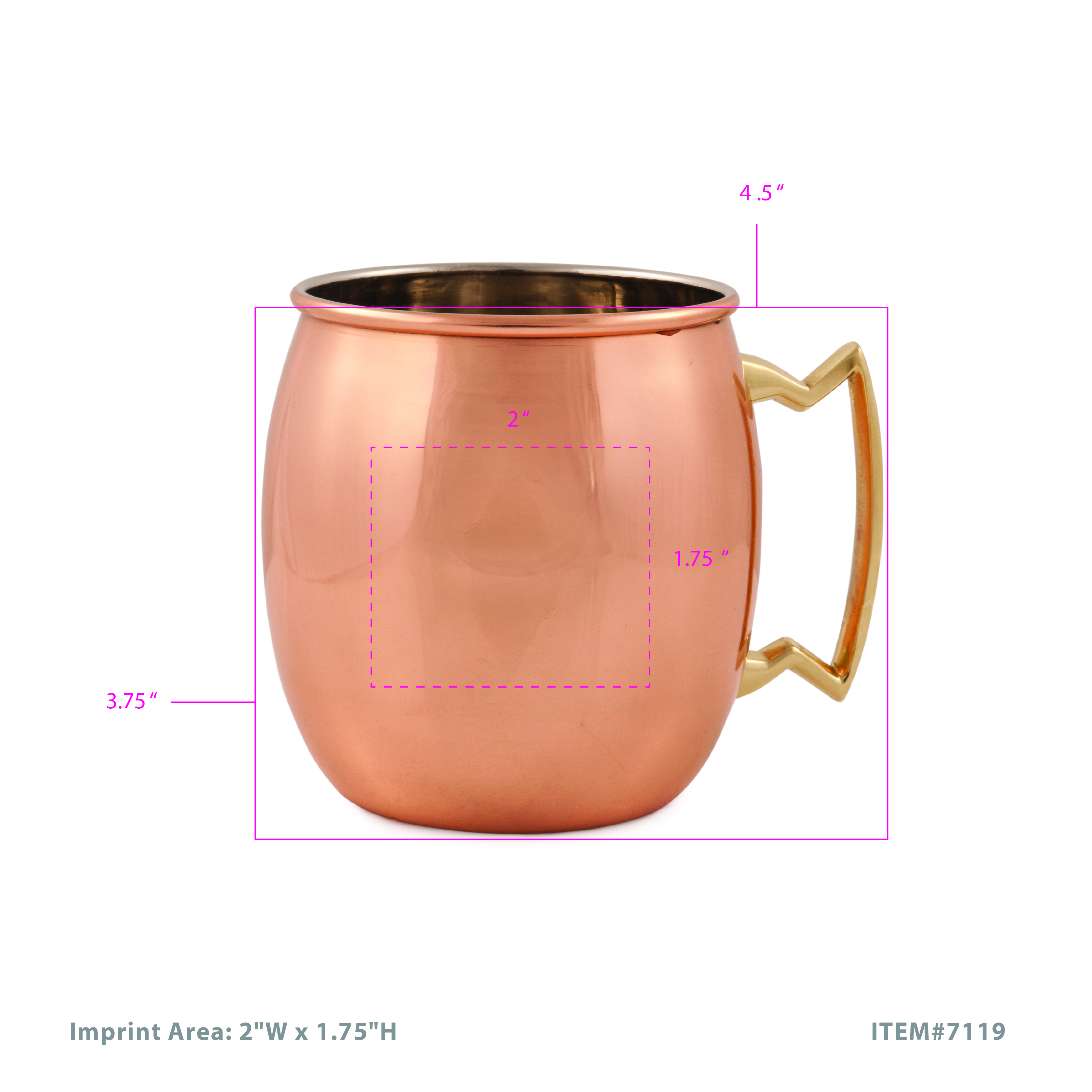 True® Moscow Mule Copper Cocktail Mug - Set of 2 1