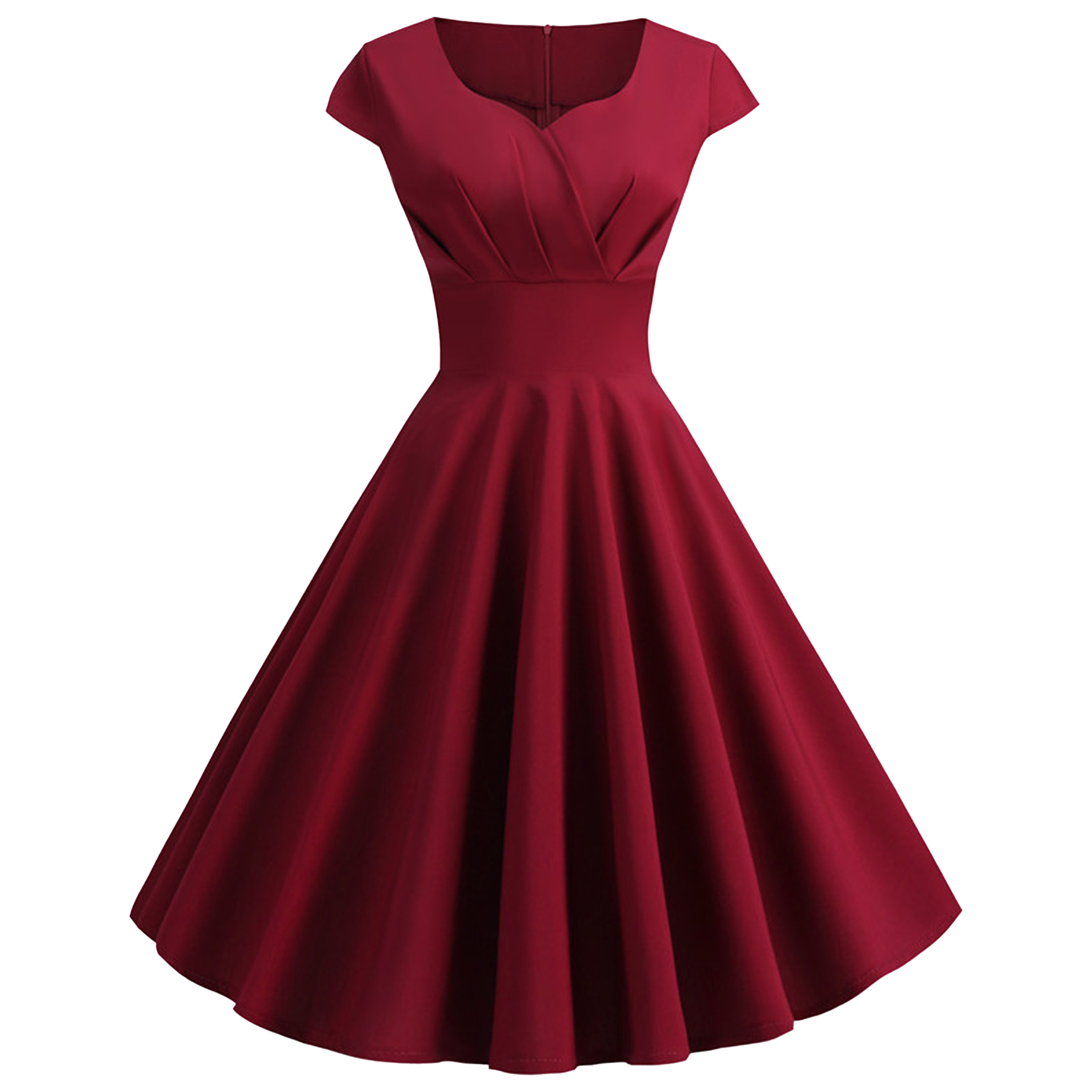 Polyester Summer V-Neck Dress 5