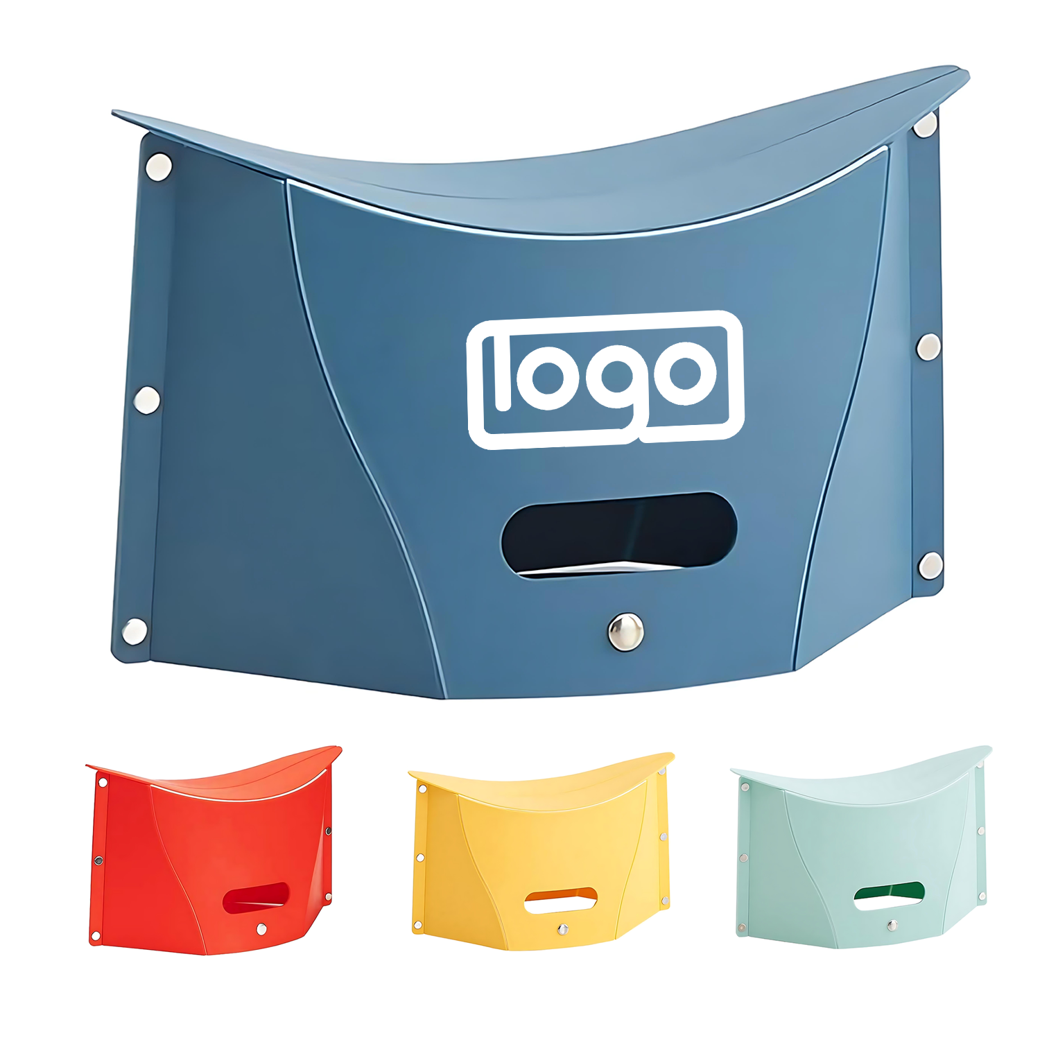 Plastic Stool with Storage Multifunctional Portable Folding 6