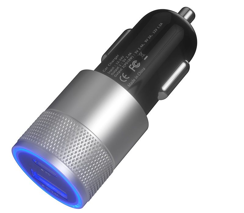 USB+PD LED Car Charger 3