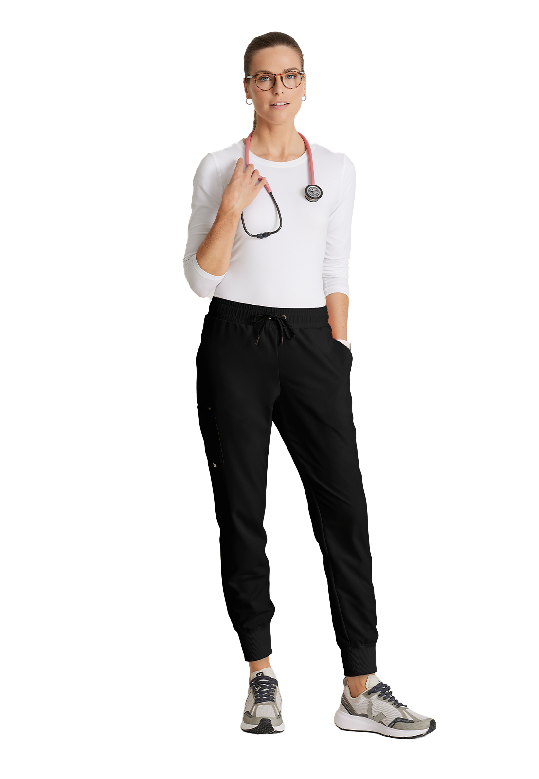 Barco Unify - Women's Five-Pocket Rib Knit Cuff Union Jogger Scrub Pant 17