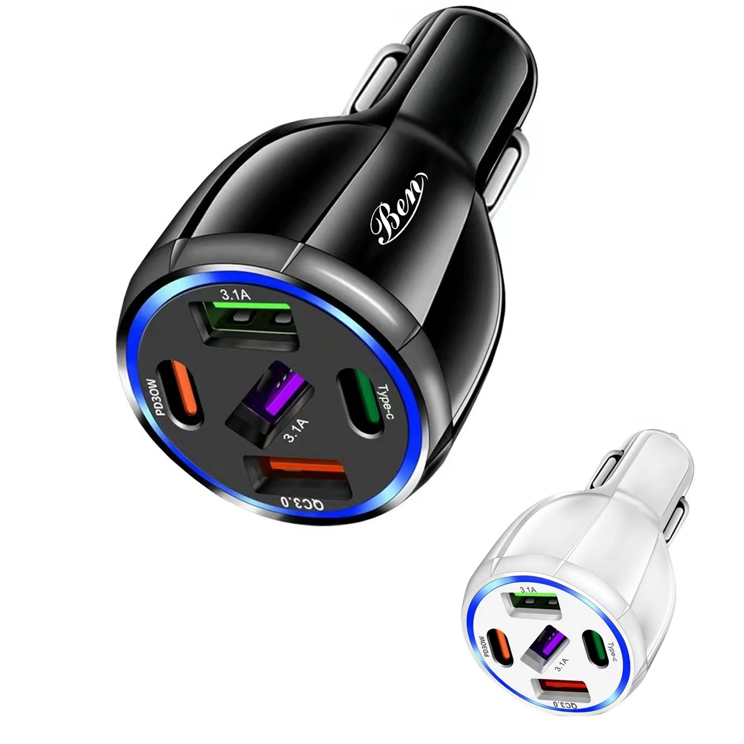 75W 5-in-1 Dual-Port Car Charger 8