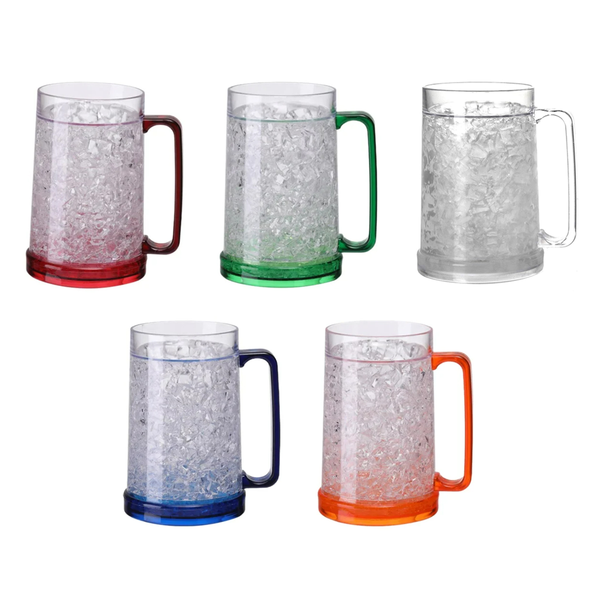 15Oz. Freezable Crystal Beer Mug with Handle Bottle 3