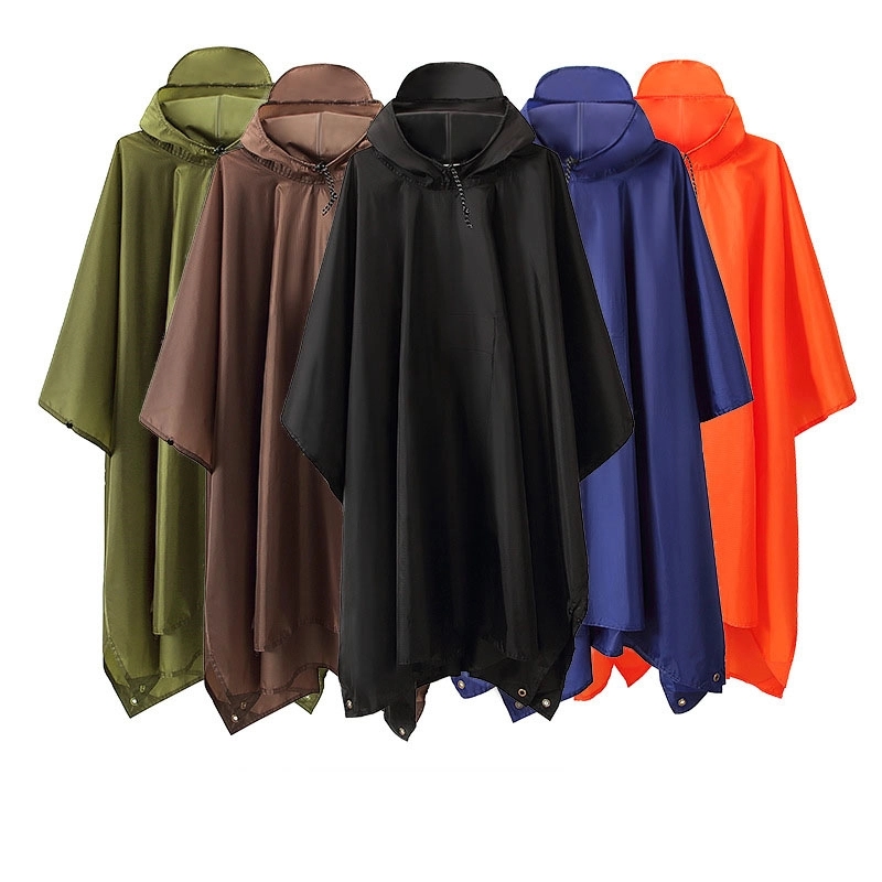 Waterproof Rain Poncho For Camping Hiking 2
