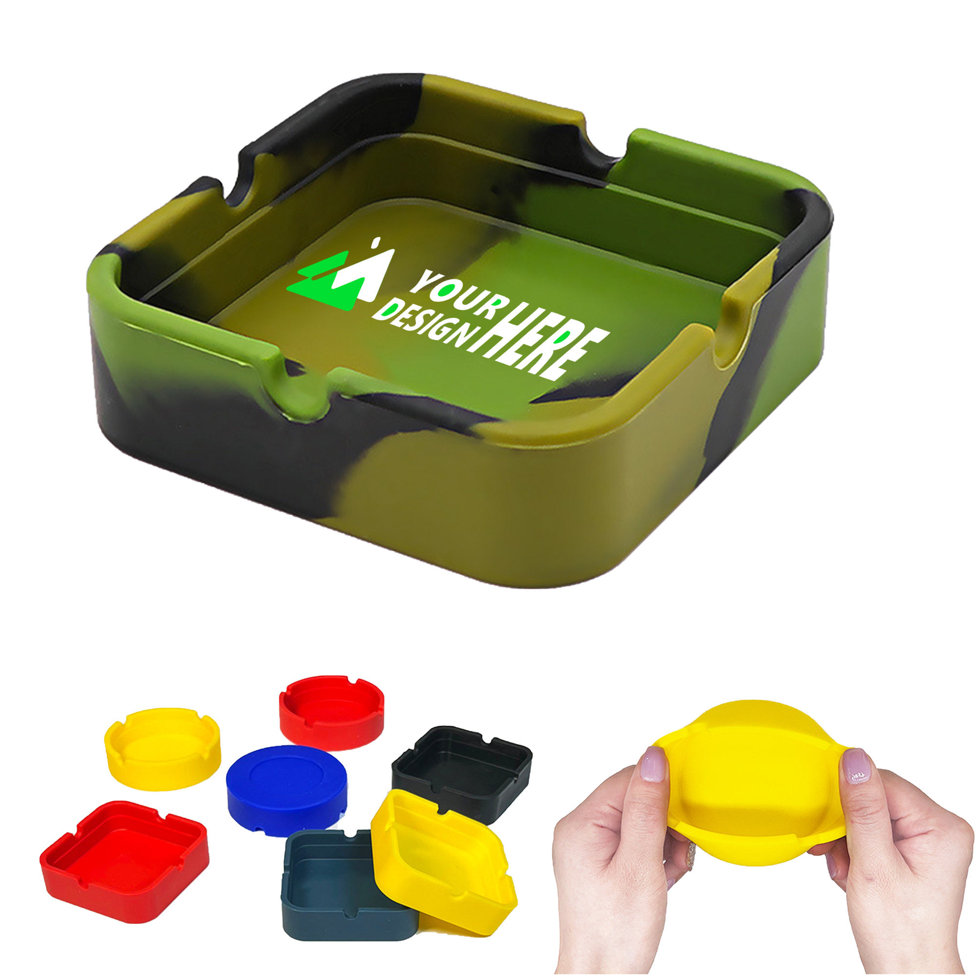 Silicone Rubber Heat Resistant Ashtray 3