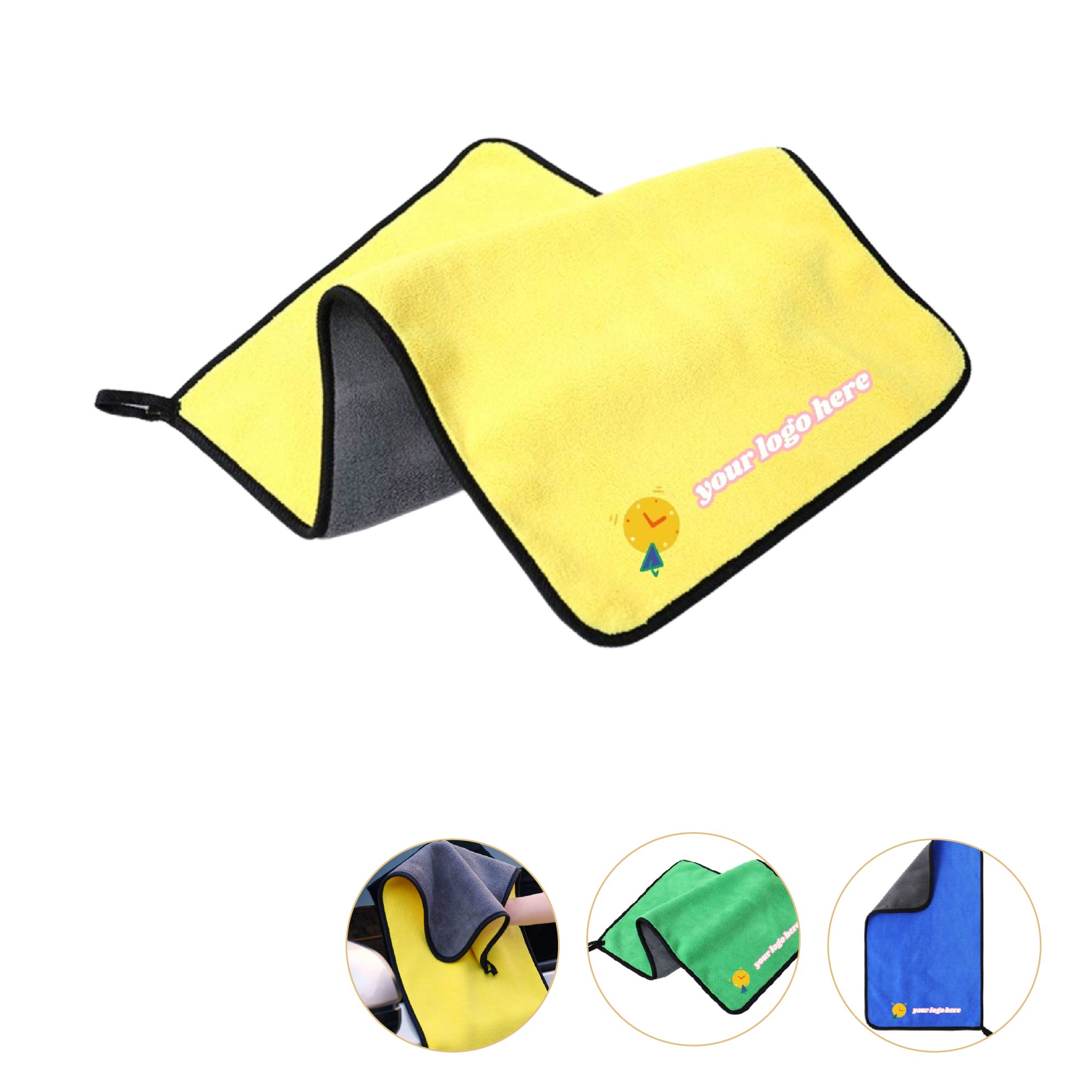MOQ 10pcs Coral Fleece Car Towel 2