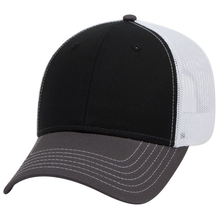 OTTO CAP® 6 Panel Low Profile Mesh Back Trucker Hat 200