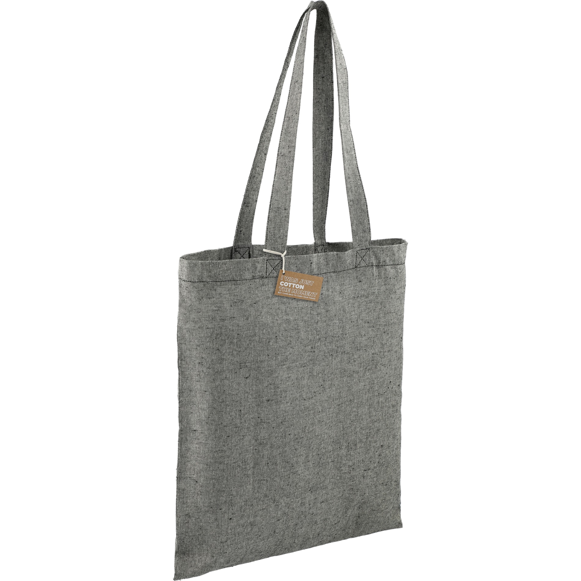 Recycled 5oz Cotton Twill Tote, custom tote bag with logo imprint 5