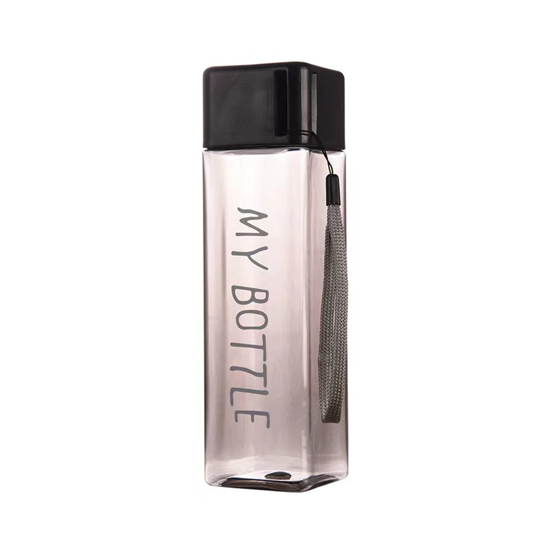 Square Plastic Clear Bottle 9