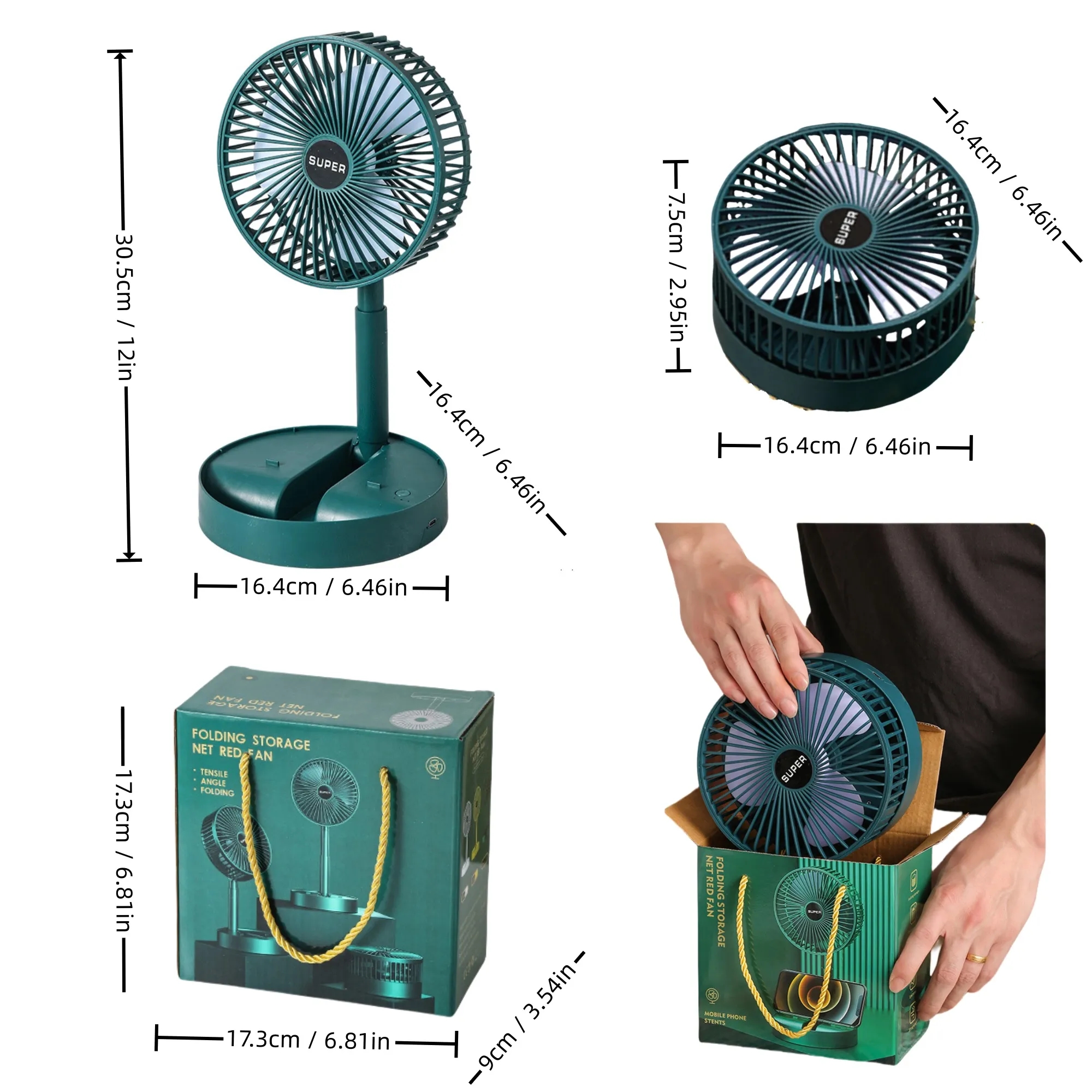 Desktop Foldable Extendable Fan-Portable Event Promo 4