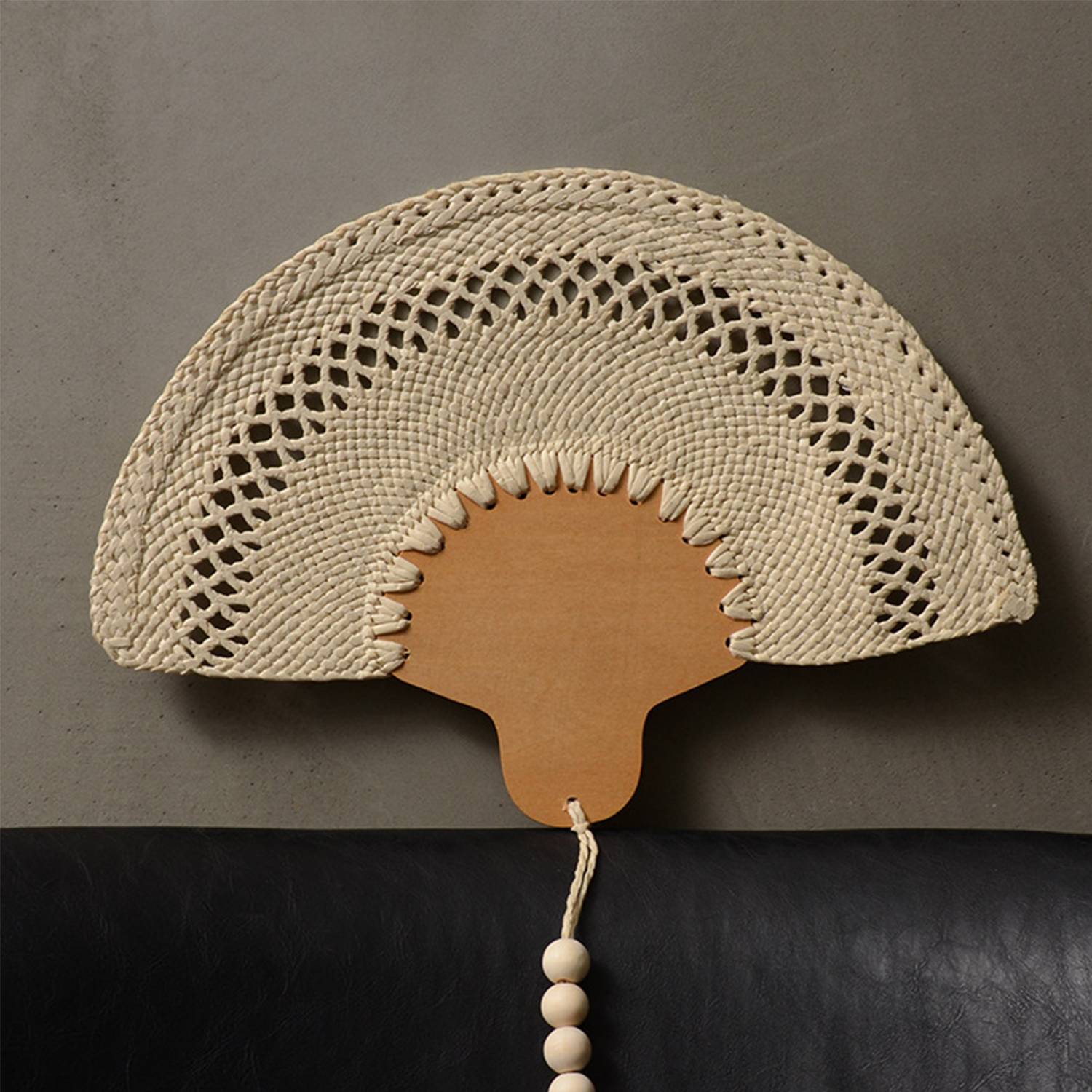 Handcrafted Rattan Fan 1