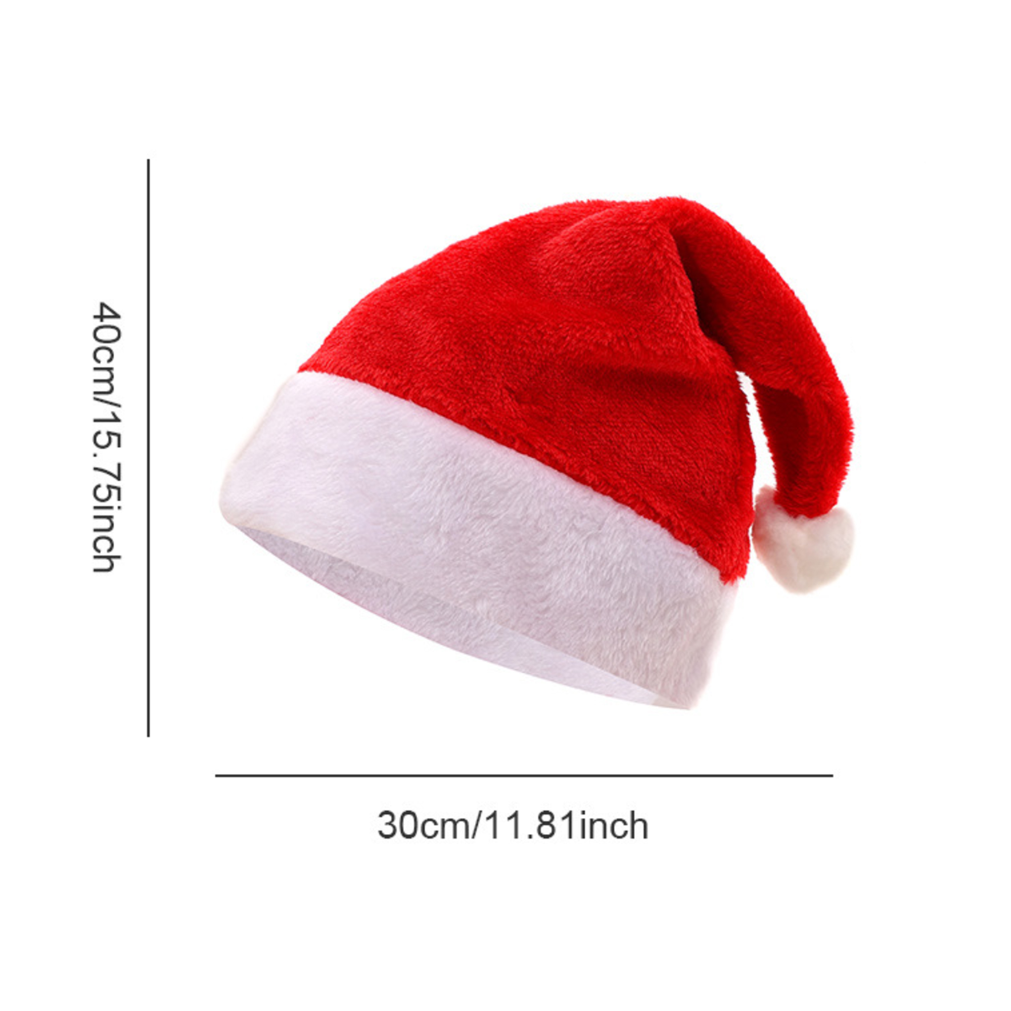 Plush Santa Claus Celebration Christmas Hats 2