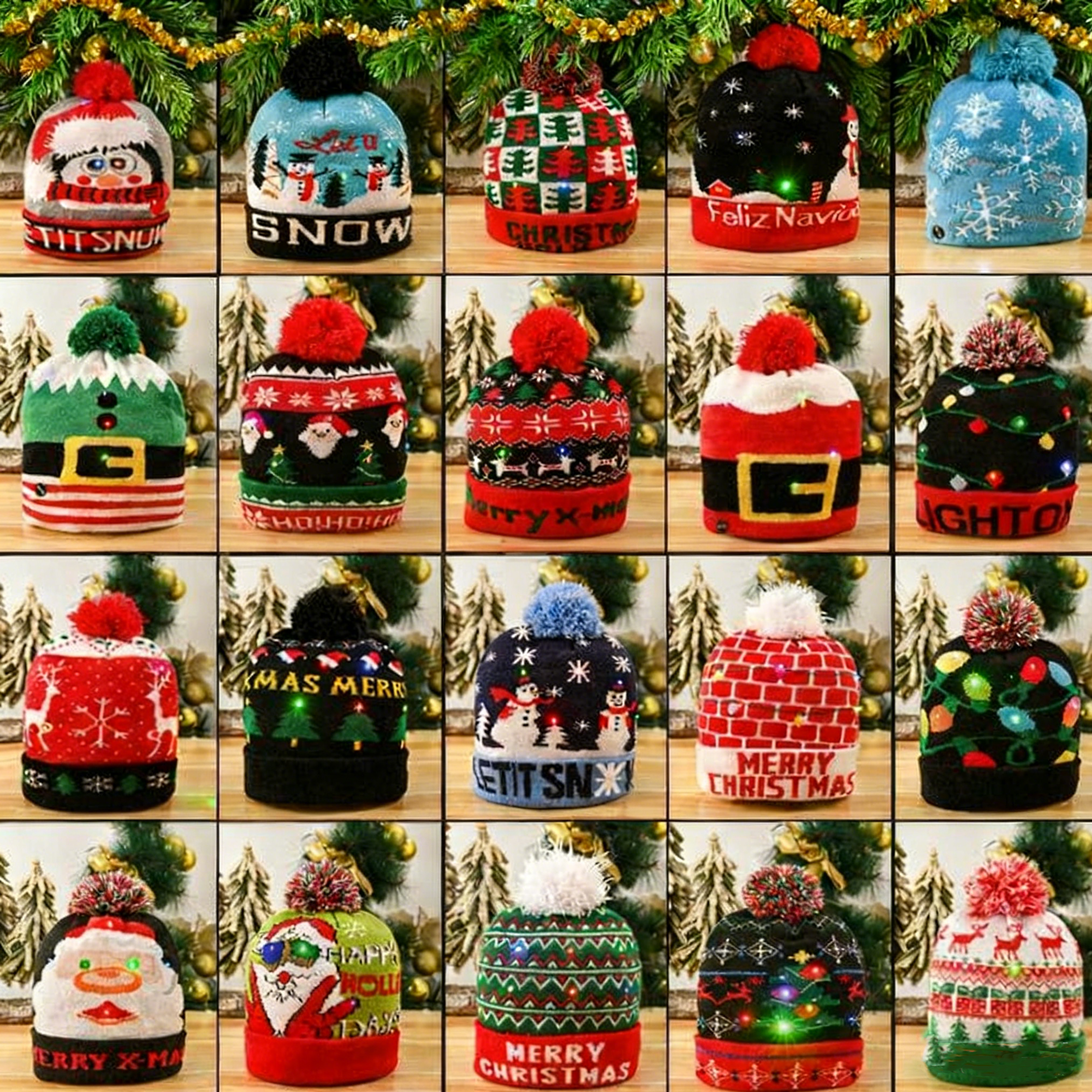 LED Knit Hat For Festive Occasions 3