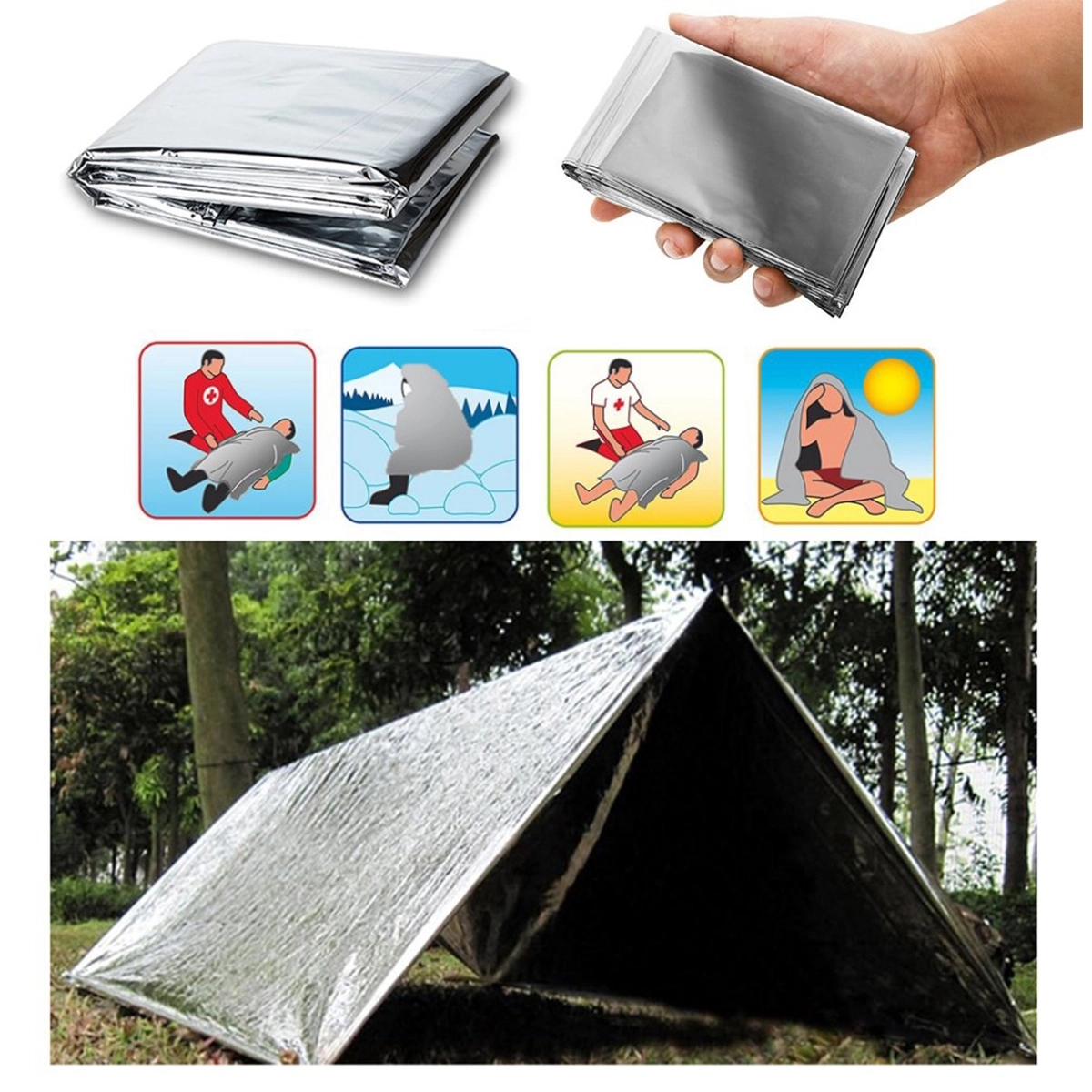 Survival Emergency Thermal Blankets 2