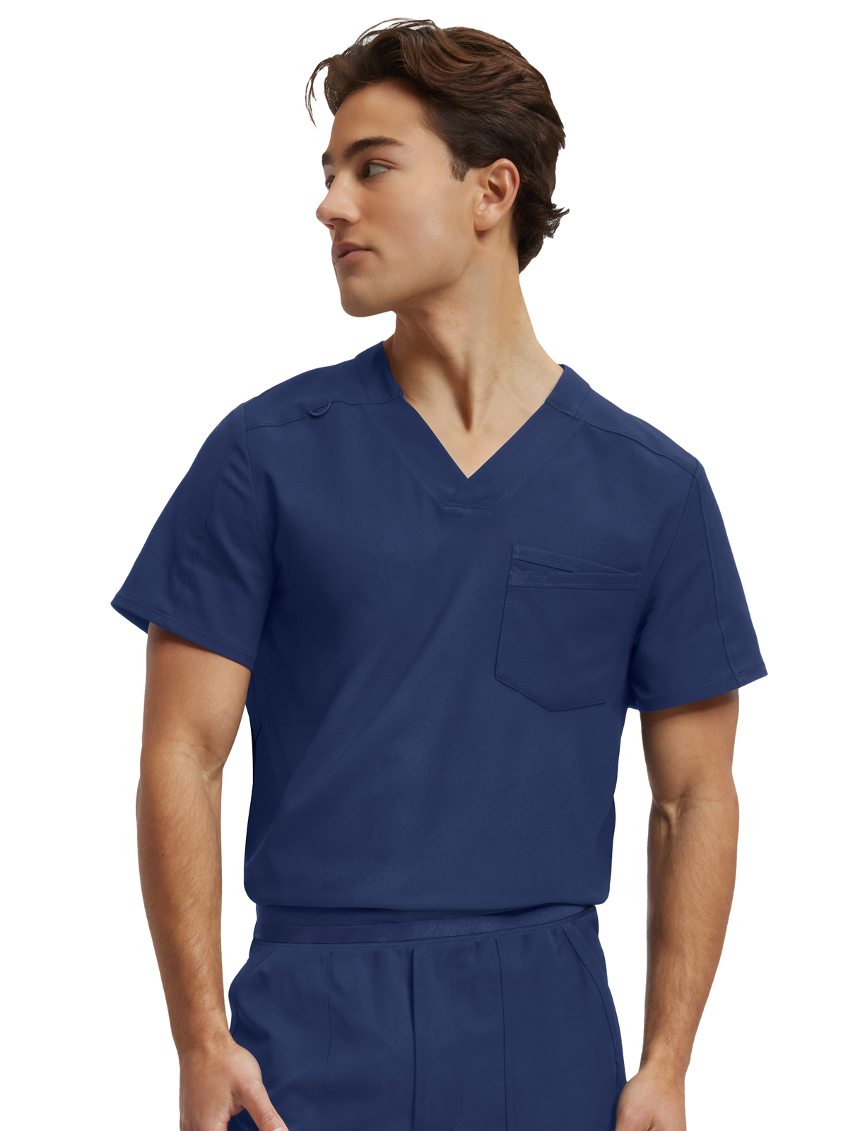 White Cross - VIBE - Men's Two-Pocket Tuck-In V-Neckline Top 4