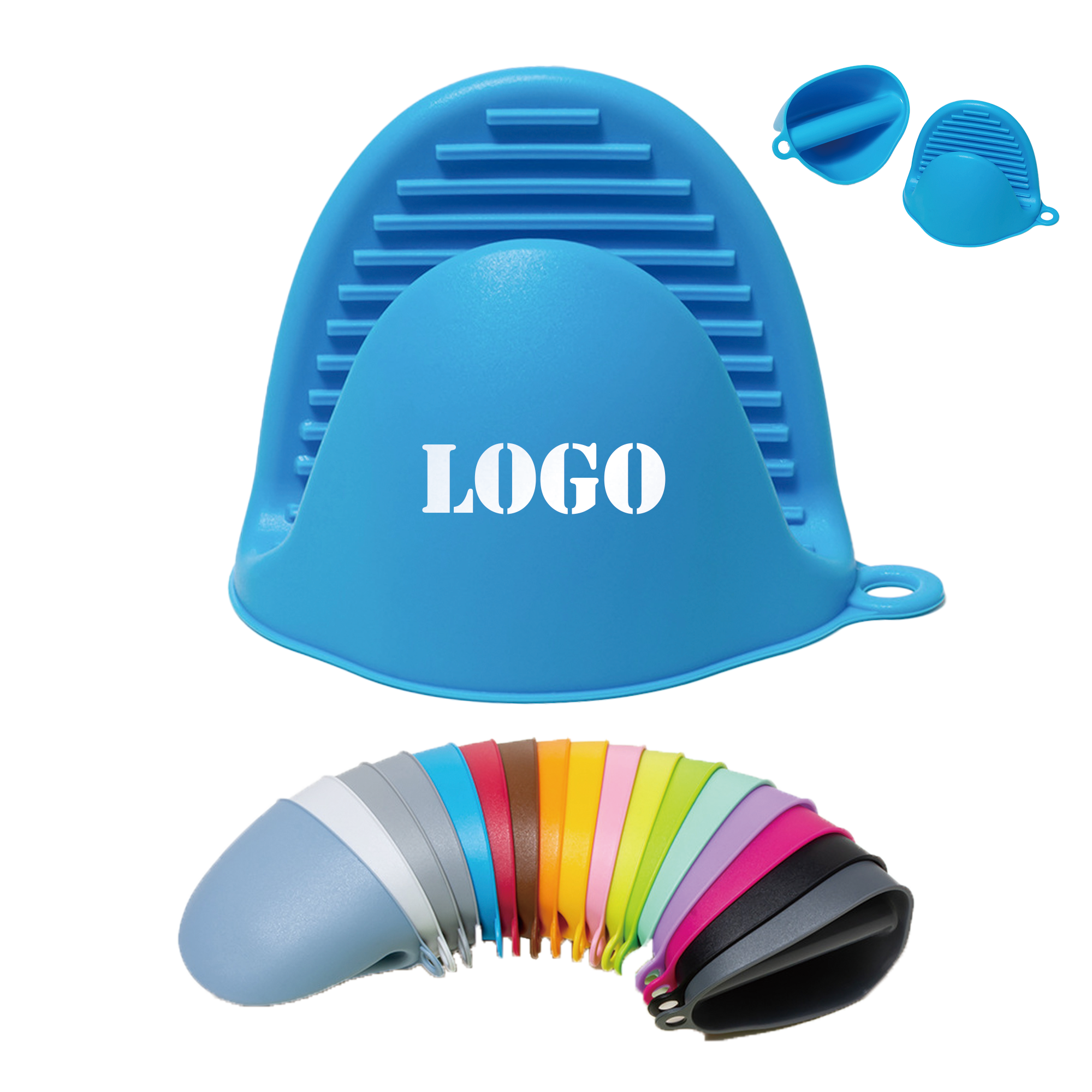Heat Insulation Glove Clip Silicone Oven Mitt 2
