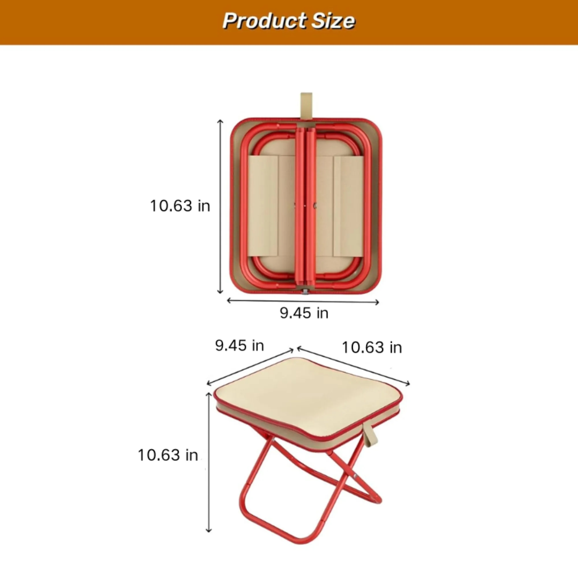 Portable Pencil Bag Outdoor Folding Stool 5