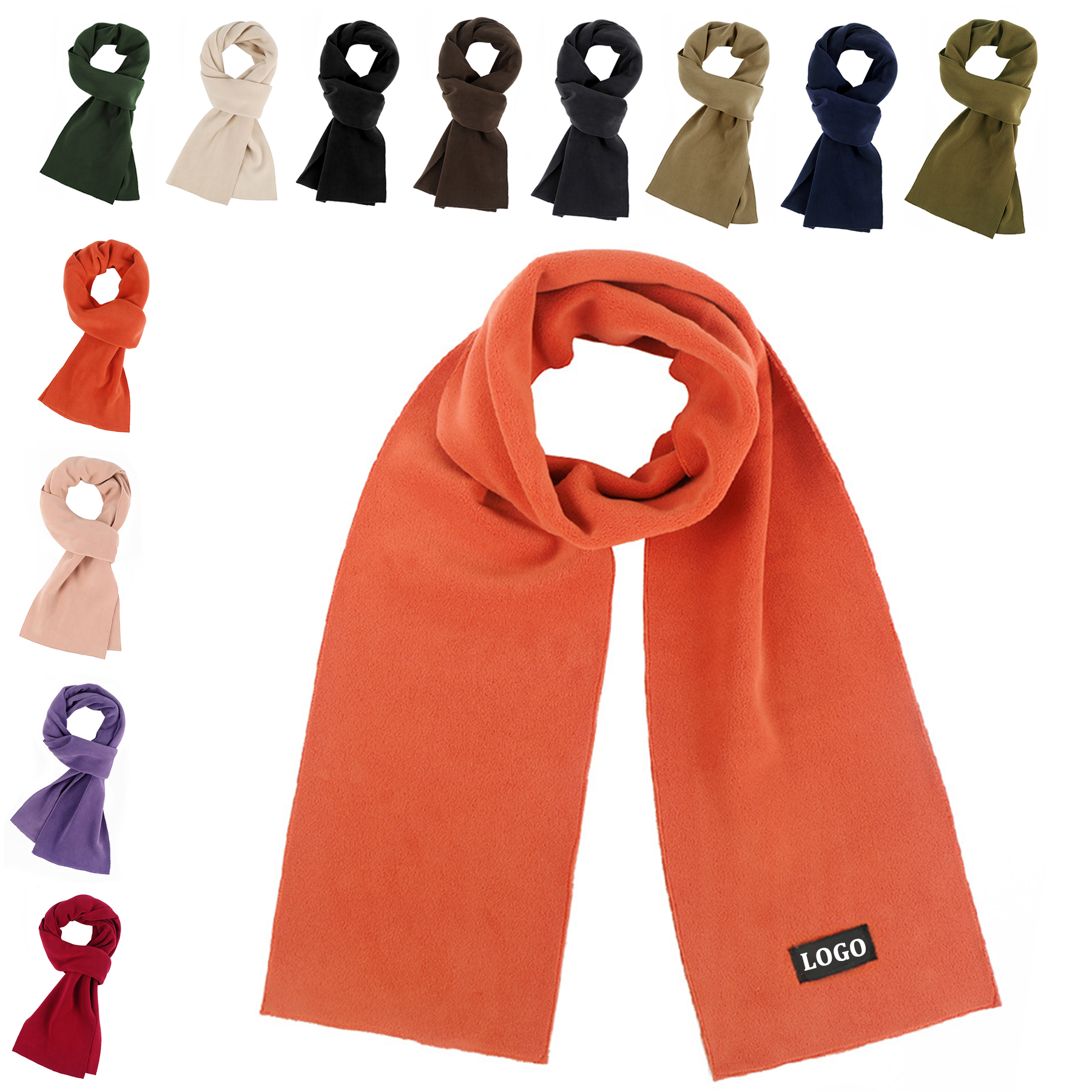 Women Soft Stretch Fleece Scarf 4