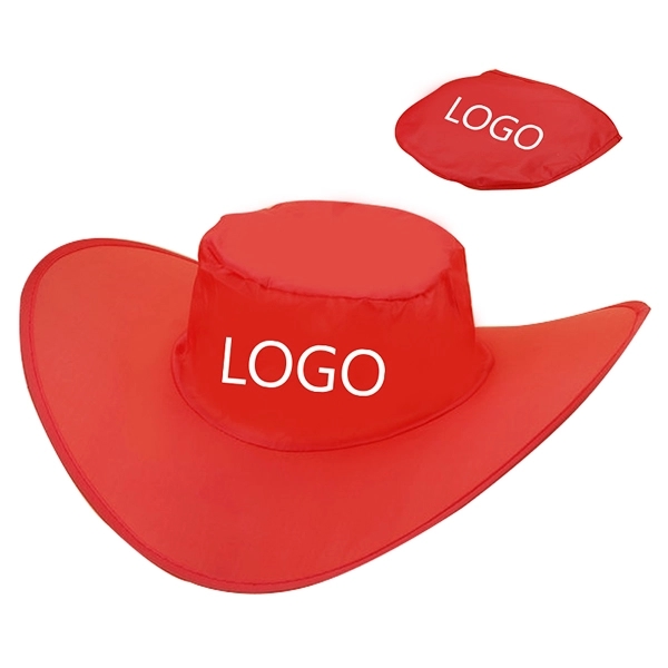 Foldable Cowboy Hat with Storage Pouch 2