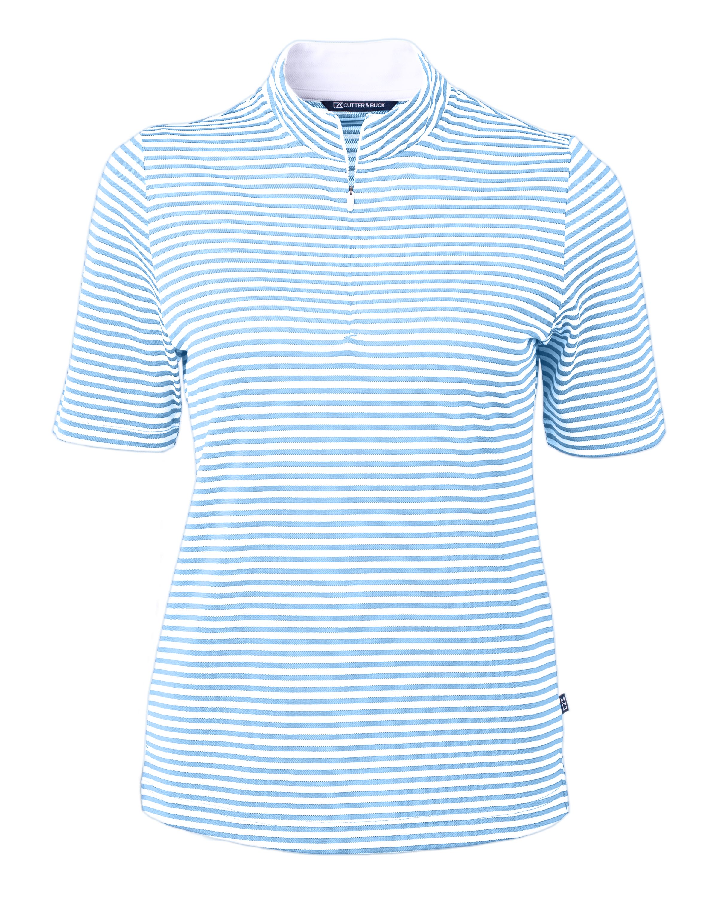 Virtue Eco Pique Stripe Recycled Womens Top