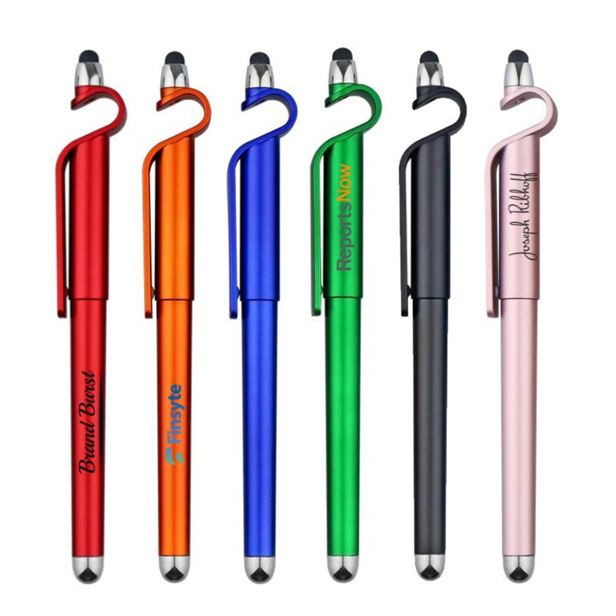 Multifunctional 3 in 1 Phone Holder Capacitive Stylus Ballpoint Pens