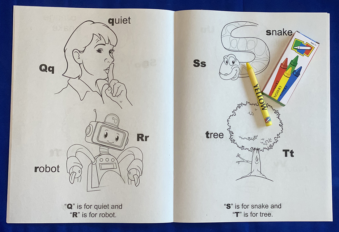 COLORING BOOK - Fun With The Alphabet Coloring & Activity Book 6
