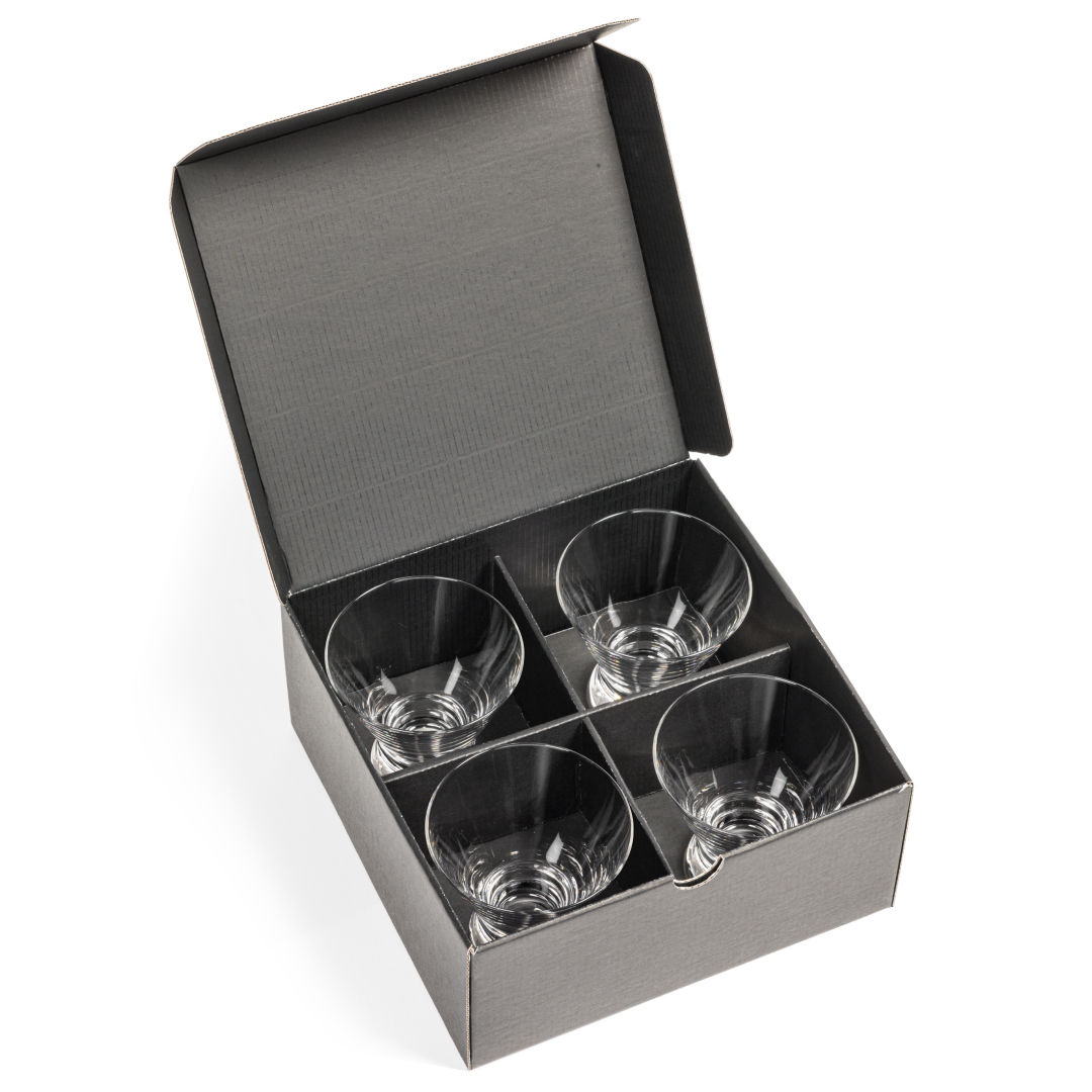 Rideau Stemless Martini - Deep Etch 3