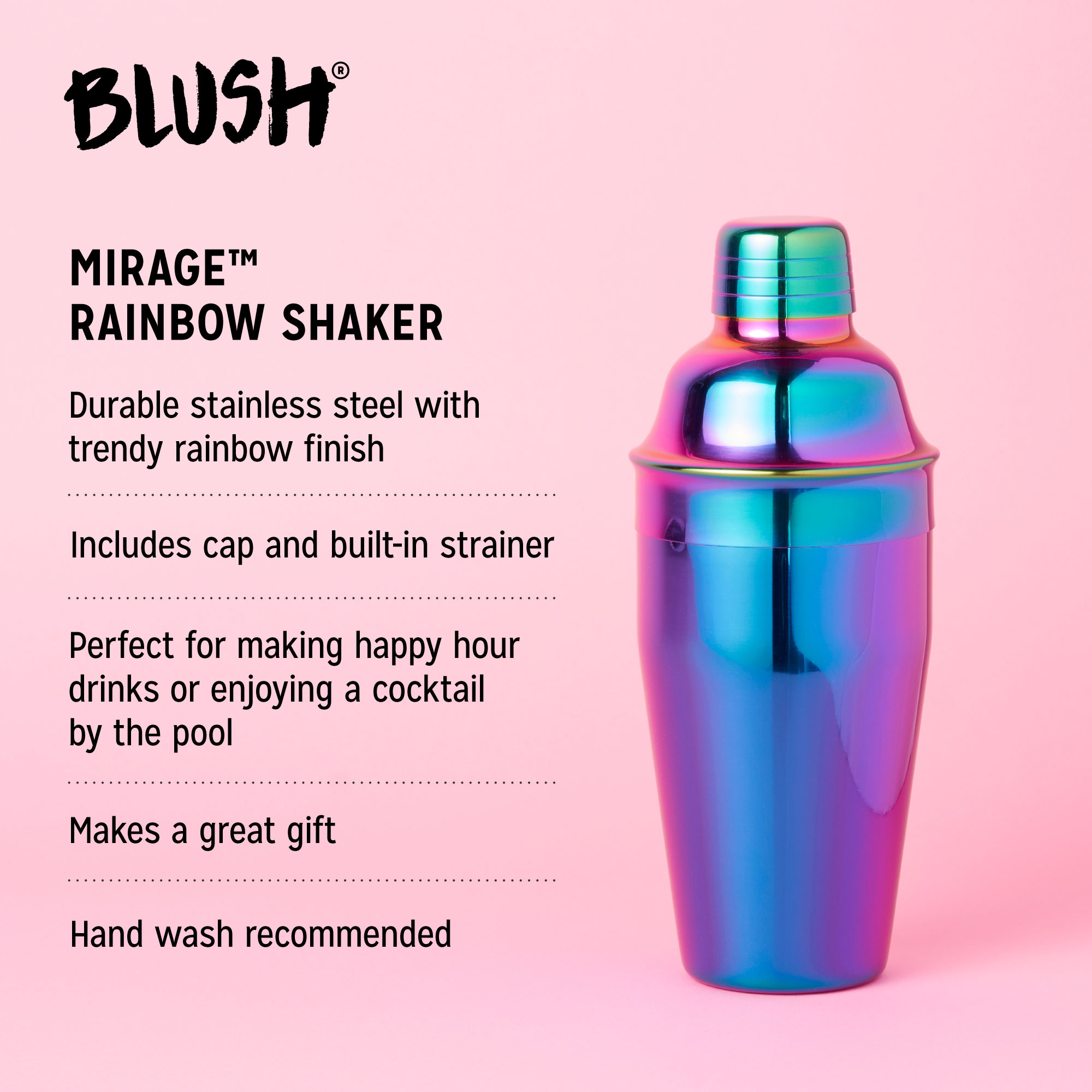 Blush® Mirage Rainbow Shaker 3