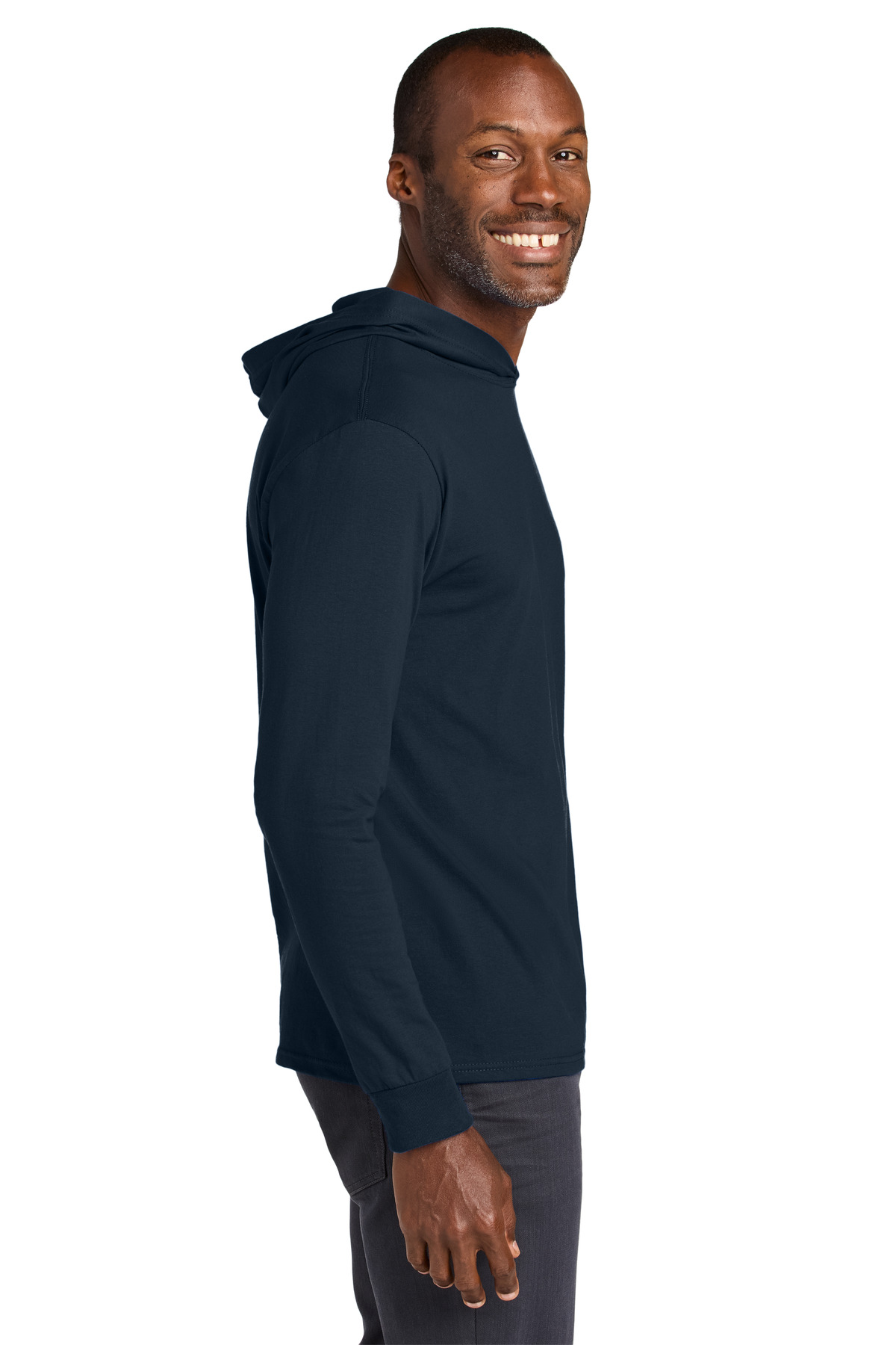 Jerzees Classics Unisex Cotton Long Sleeve Hooded T-Shirt 363LH 8