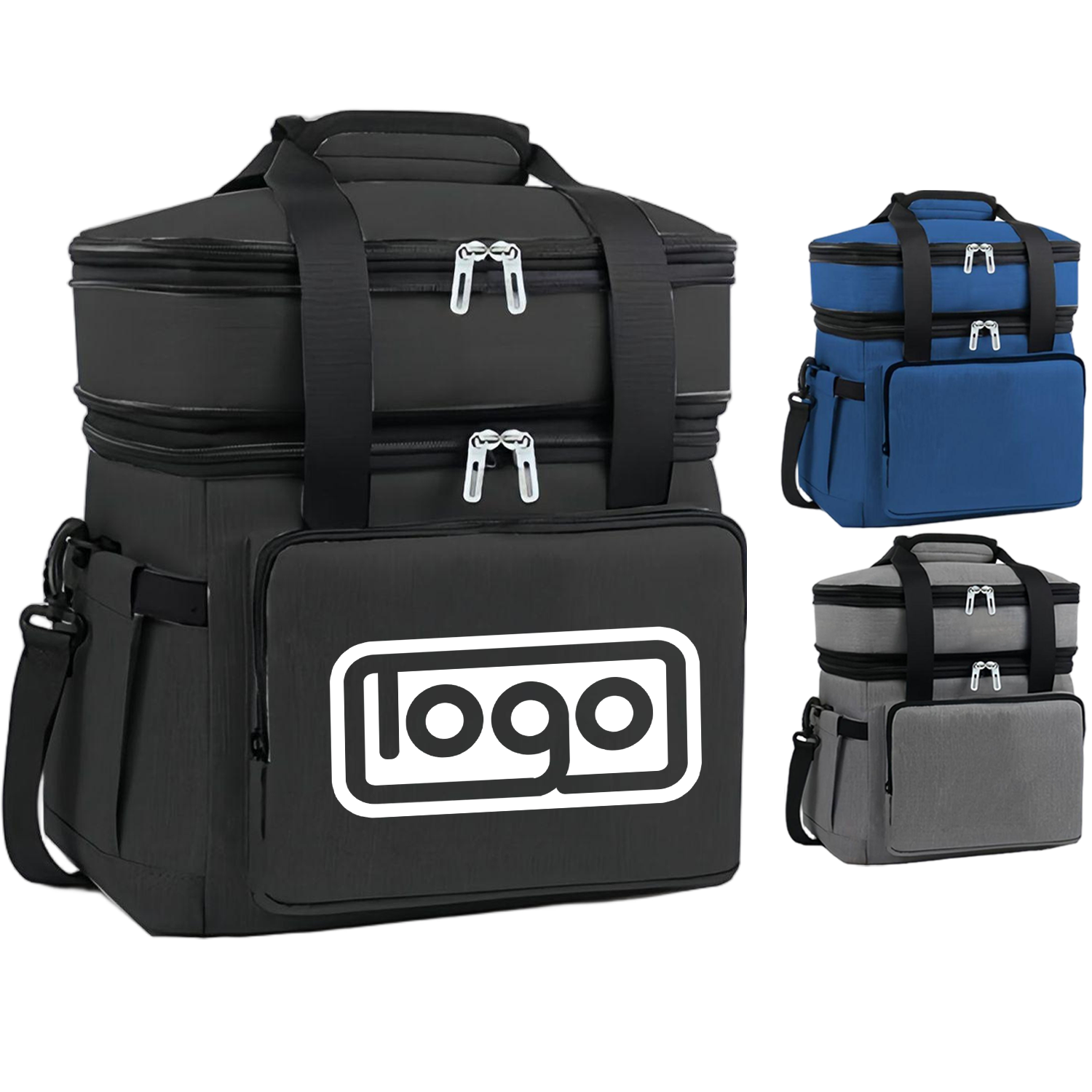 18L Large Capacity Dual Layer Oxford Insulated Cooler Bag 10