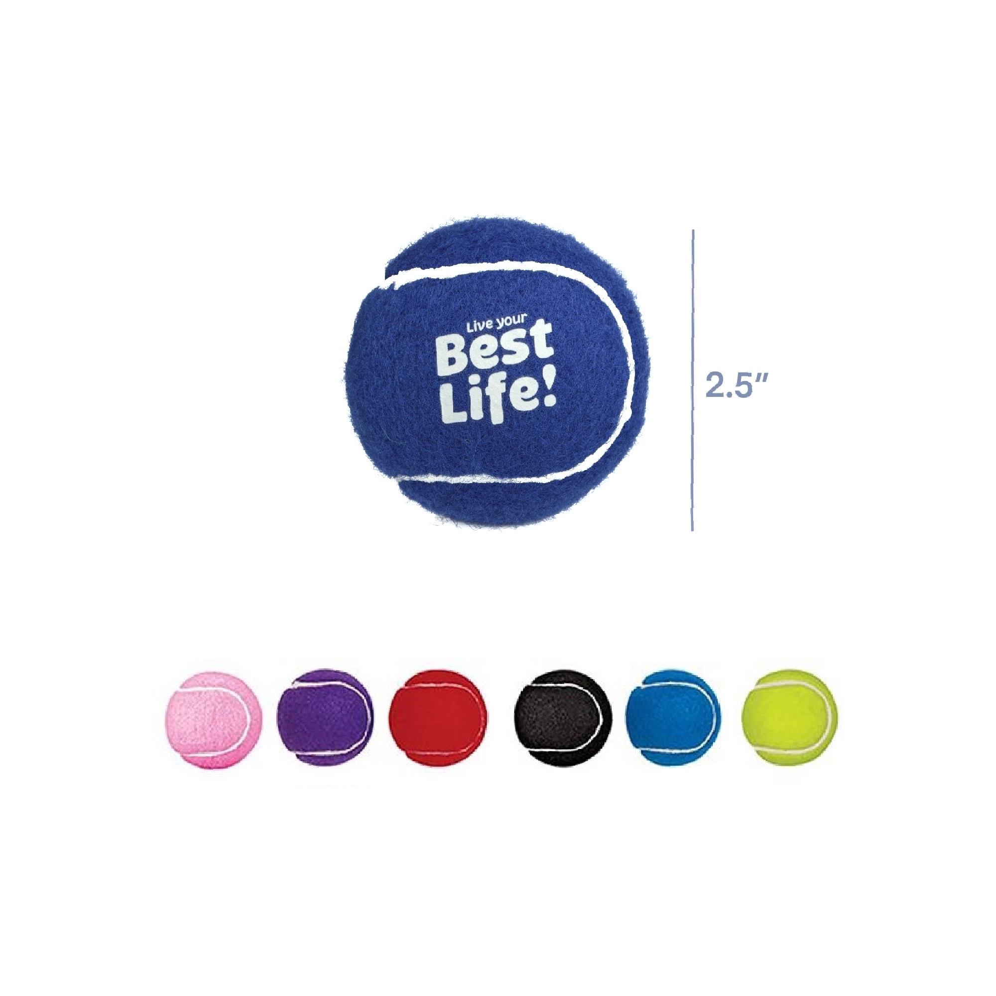 Colorful Pet Tennis Ball MOQ 50PCS 2