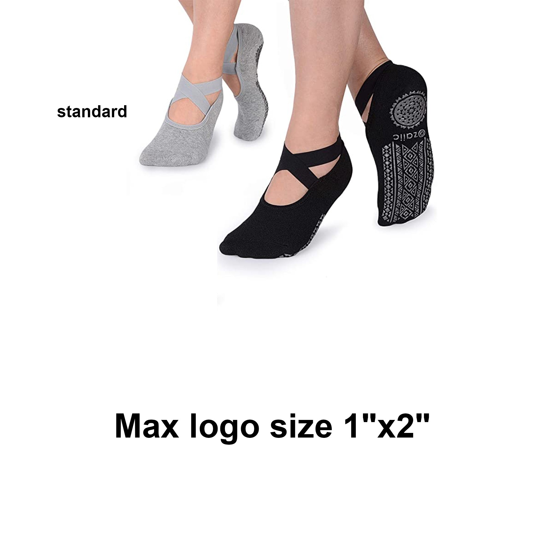 Yoga Socks Non Slip Grips & Straps 2