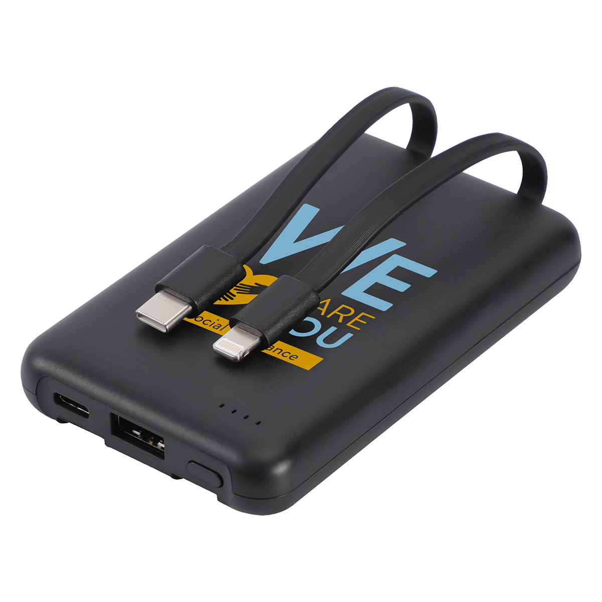 Guild 5000mAh UL-Listed Power Bank with Built-in Cables 6