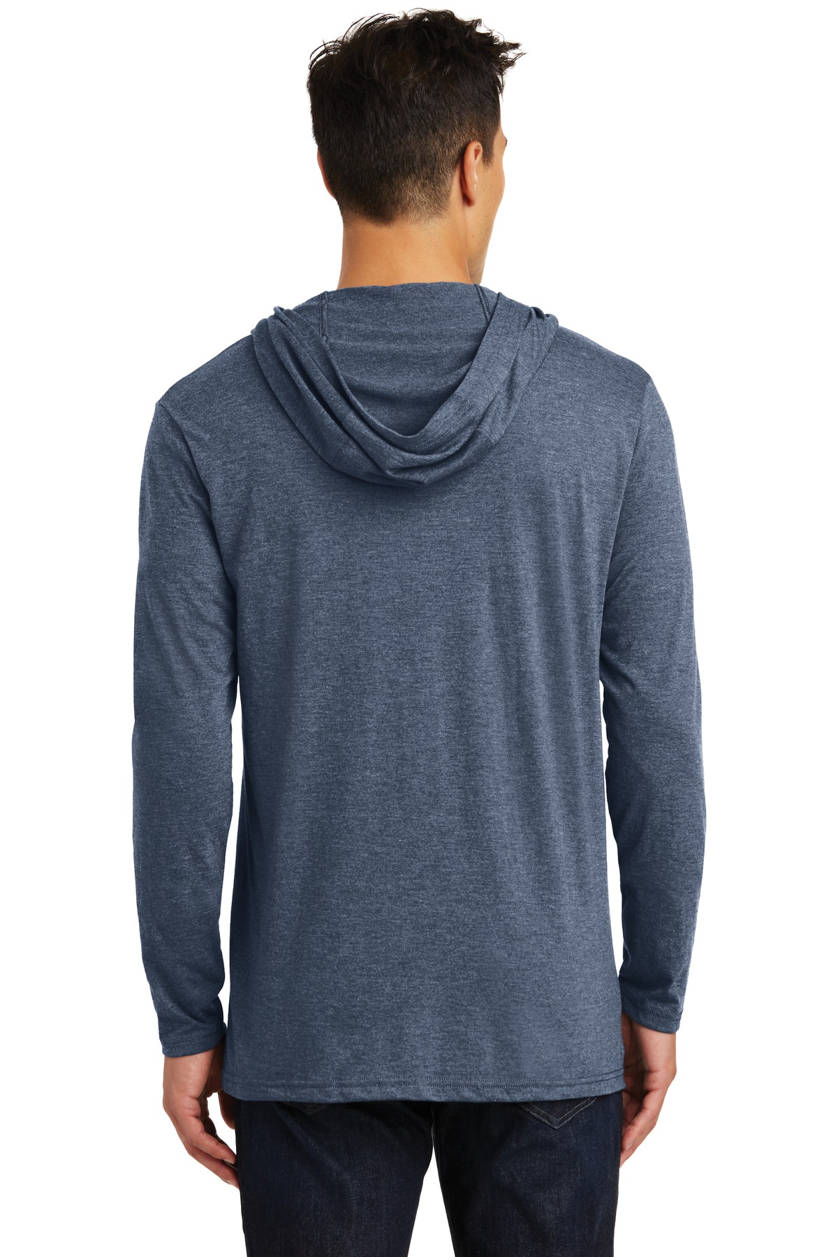 District Perfect Tri Long Sleeve Hoodie. DM139, custom hoodie or sweatshirt with logo imprint 16