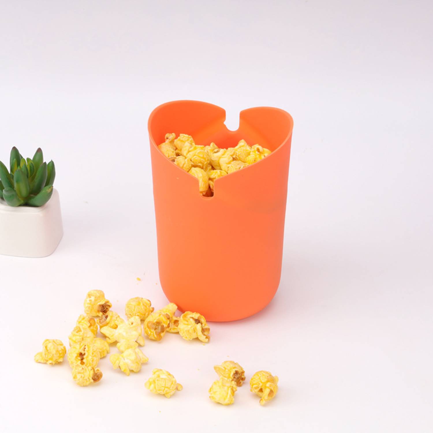 Silicone high-temperature resistant foldable popcorn bucket 6
